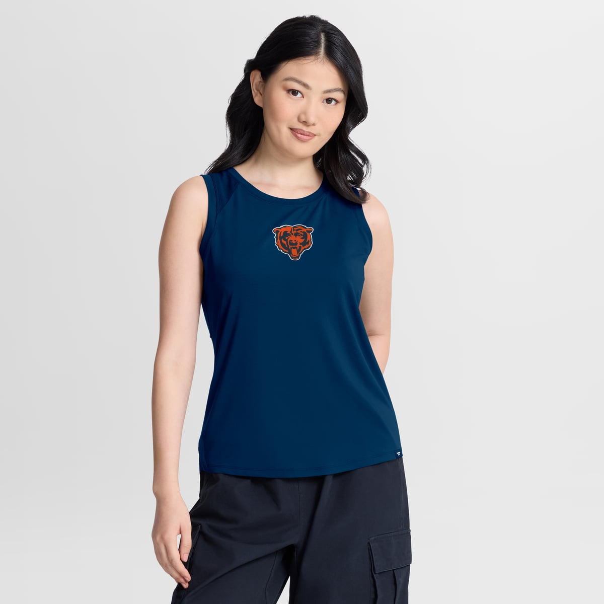 【公式グッズ】NFL ベアーズ タンクトップ Fanatics/ファナティクス レディース ネイビー (NFL Womens Fanatics Triumpant Win High Hip Tank)|Fanatics公式ストア 店
