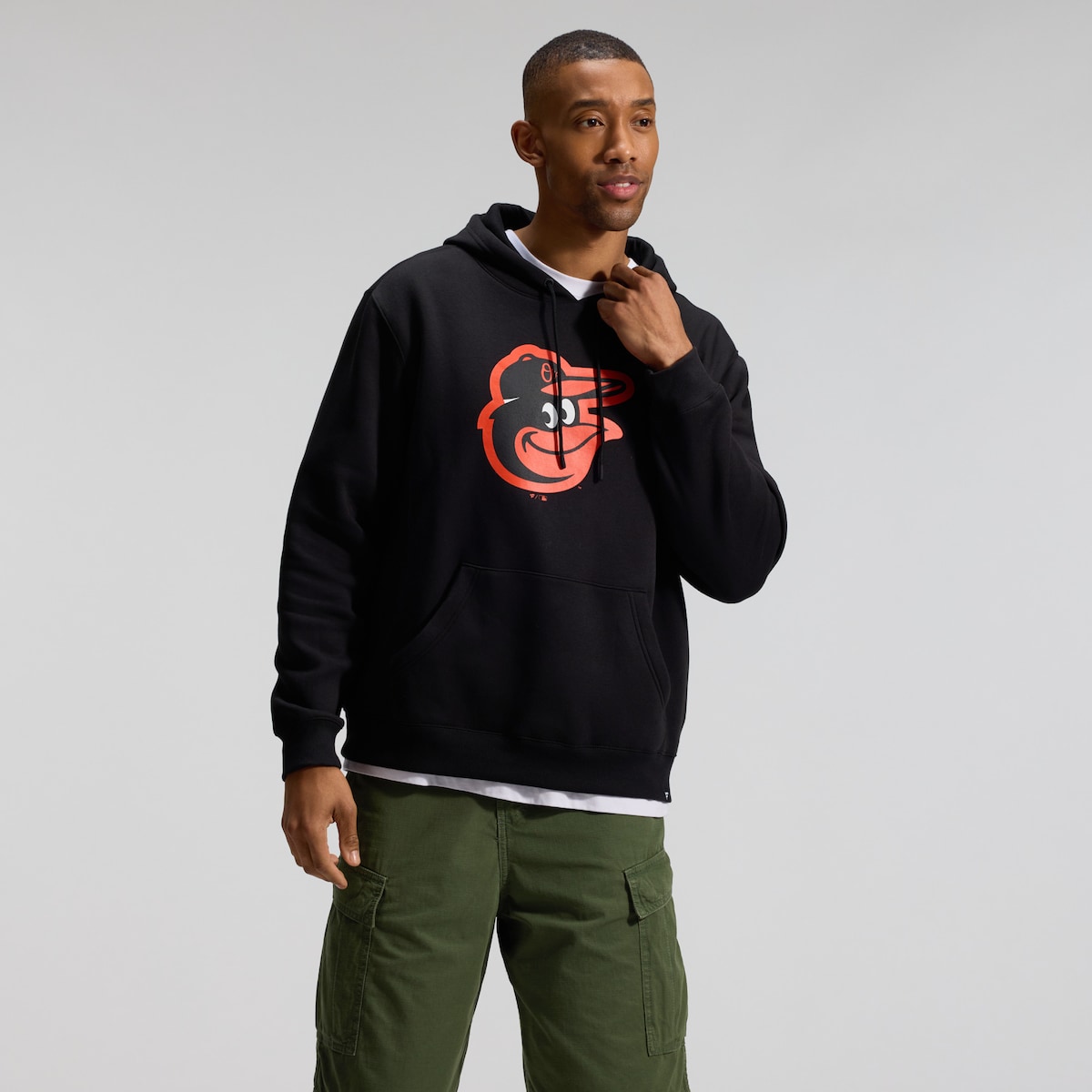 【公式グッズ】MLB オリオールズ パーカー Fanatics/ファナティクス メンズ ブラック (FANATICS PRIMARY LOGO LEGACY FLEECE POH)