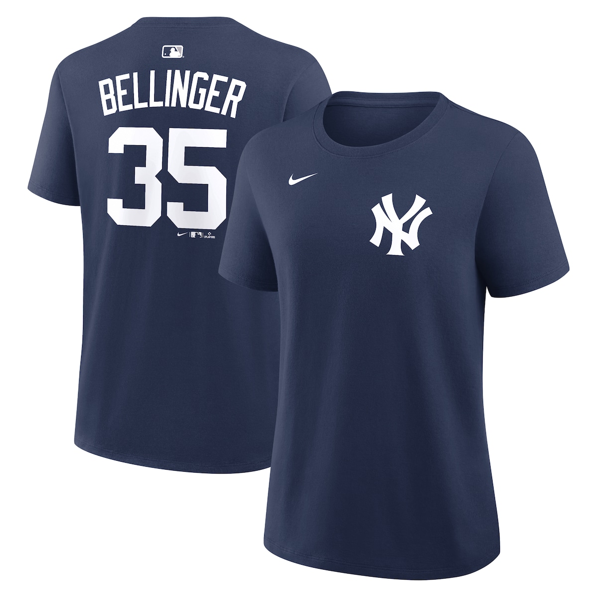 【公式グッズ】MLB ヤンキース コディ・ベリンジャー ネーム&ナンバー Tシャツ Nike/ナイキ レディース ネイビー (Nike 2026 Women's N&N LEAGUE SEASONAL Tee)
