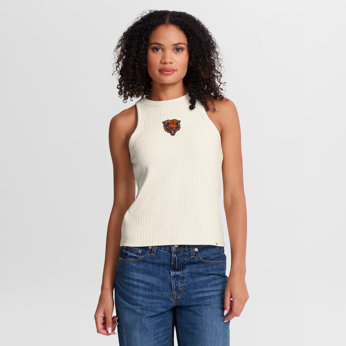 【公式グッズ】NFL ベアーズ タンクトップ Fanatics/ファナティクス レディース クリーム (NFL Womens Fanatics Star Play Ribbed Tank)