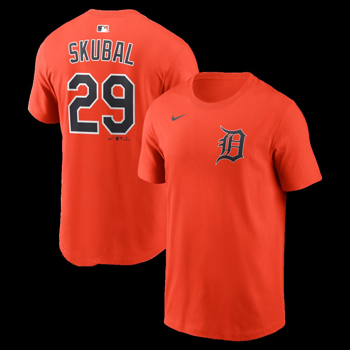 【公式グッズ】MLB タイガース タリク・スクーバル ネーム&ナンバー Tシャツ Nike/ナイキ メンズ オレンジ (Nike 2026 Men's N&N League Seasonal Tee)｜Fanatics公式ストア 店