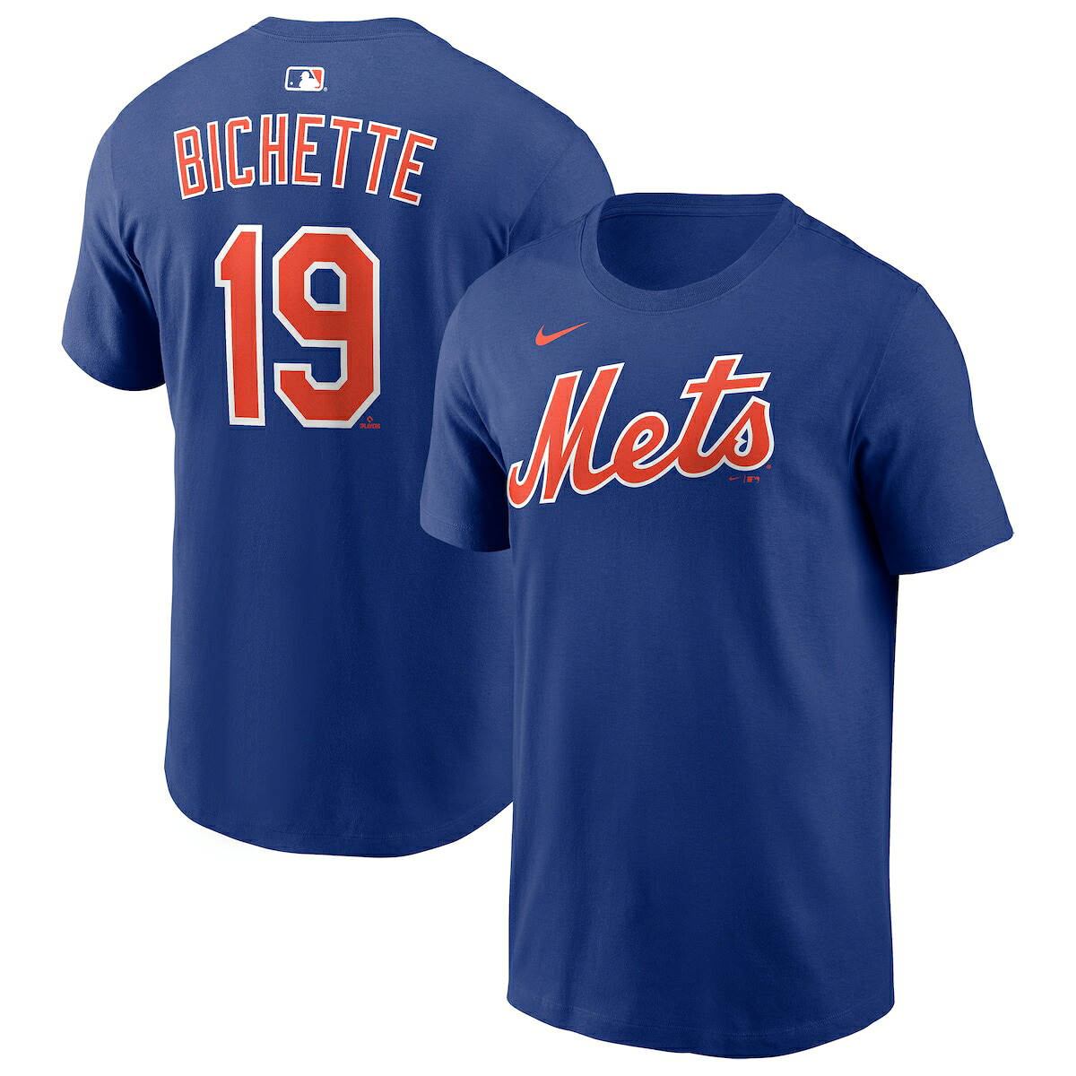 【公式グッズ】MLB メッツ ボー・ビシェット ネーム&ナンバー Tシャツ Nike/ナイキ メンズ ロイヤルブルー (Nike Men's N&N CORE Tee - 2026)