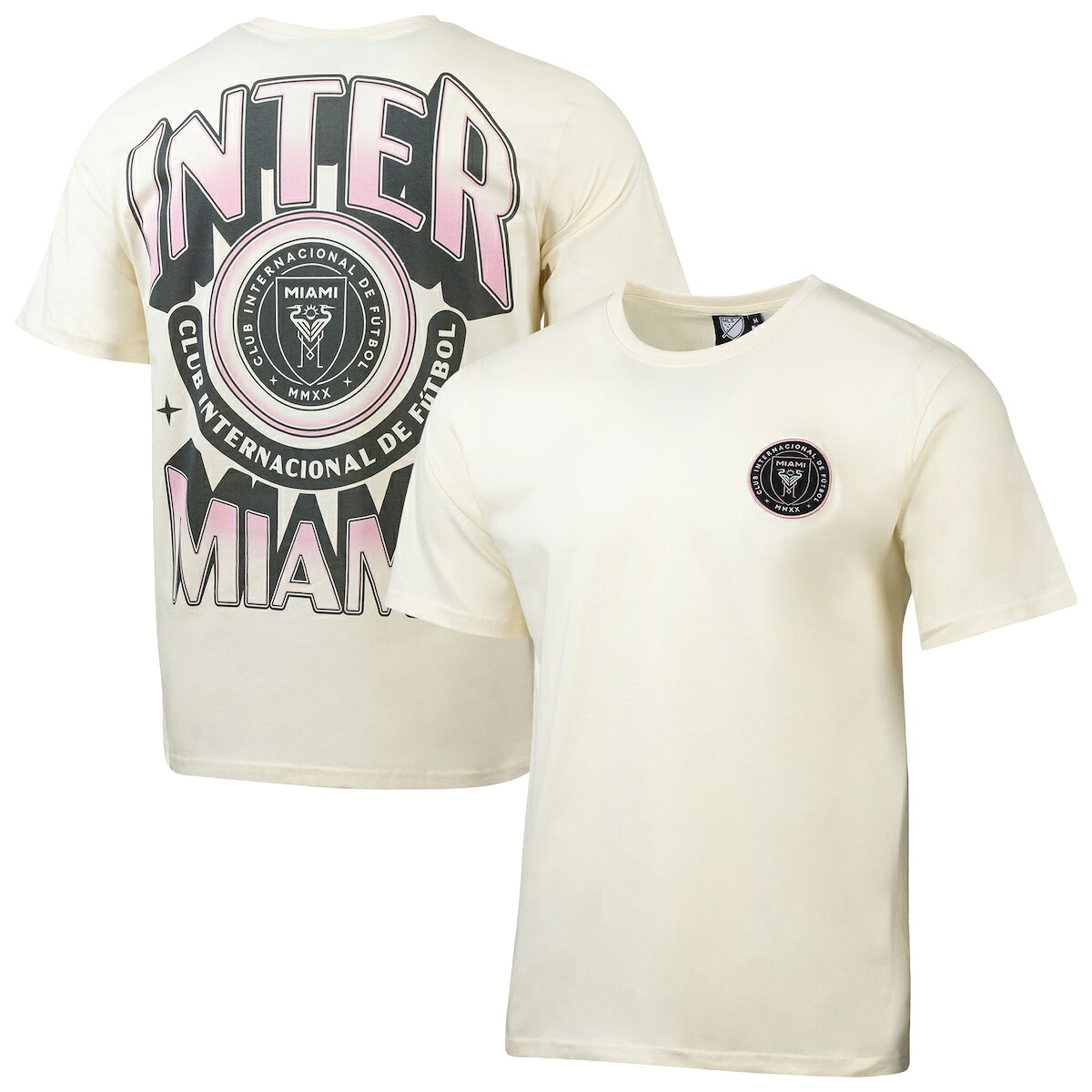 【公式グッズ】MLS インテルマイアミCF Tシャツ Sport Design Sweden メンズ クリーム (SDS S26 Men's Heritage Badge Tee)