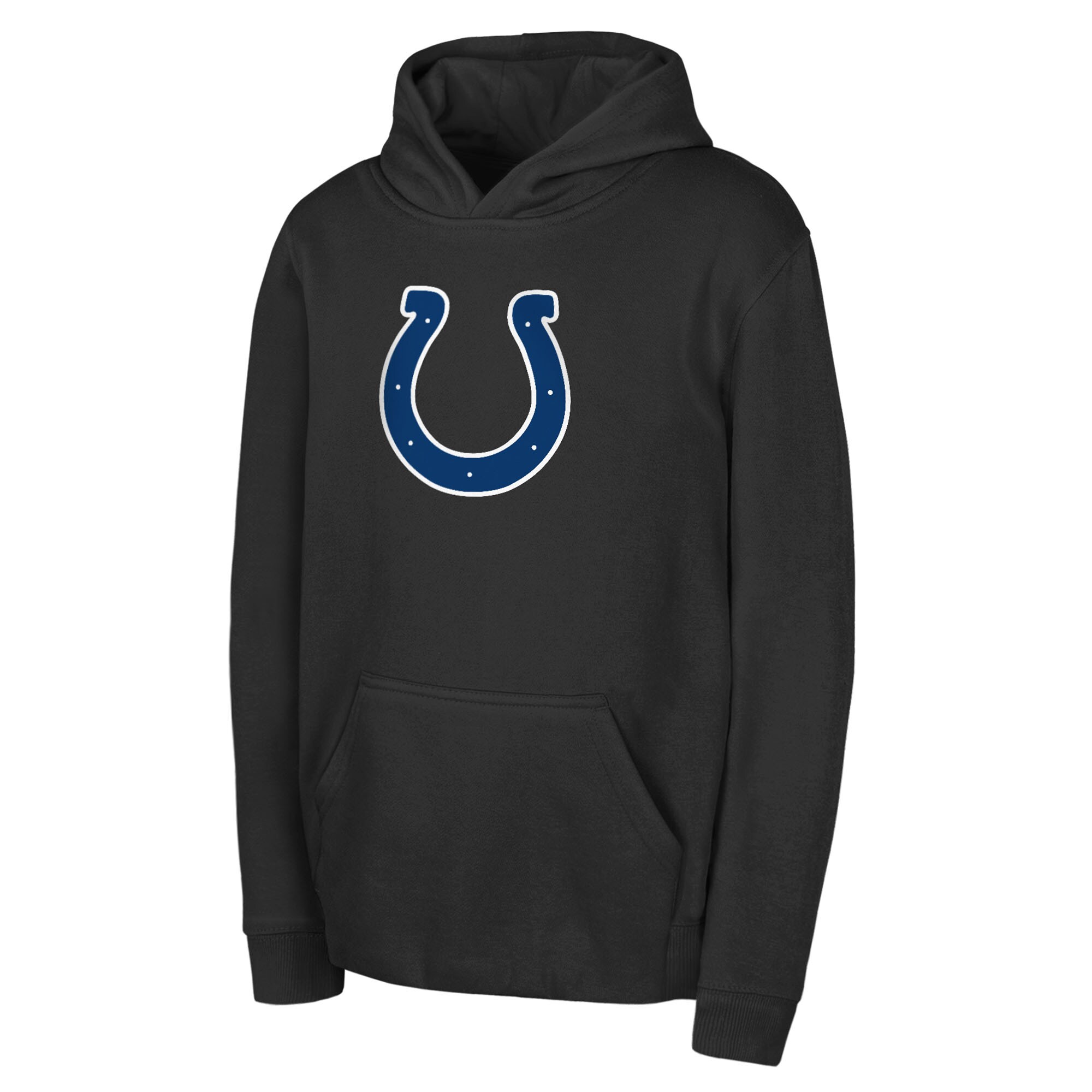 【公式グッズ】NFL コルツ パーカー Outerstuff キッズサイズ ブラック (Youth Outerstuff NFL Primary Logo PO Hoodie - R)
