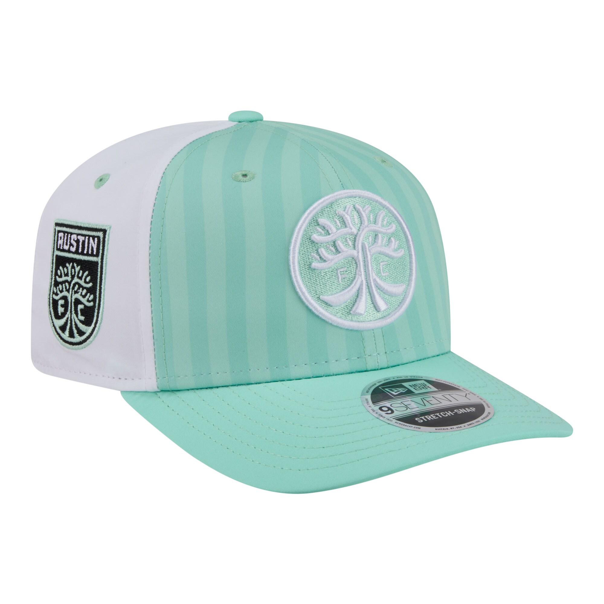 【公式グッズ】MLS オースティンFC アジャスタブルキャップ New Era/ニューエラ キッズサイズ ミント (NWE S26 Youth Jersey Hook 970 Stretch)｜Fanatics公式ストア 店