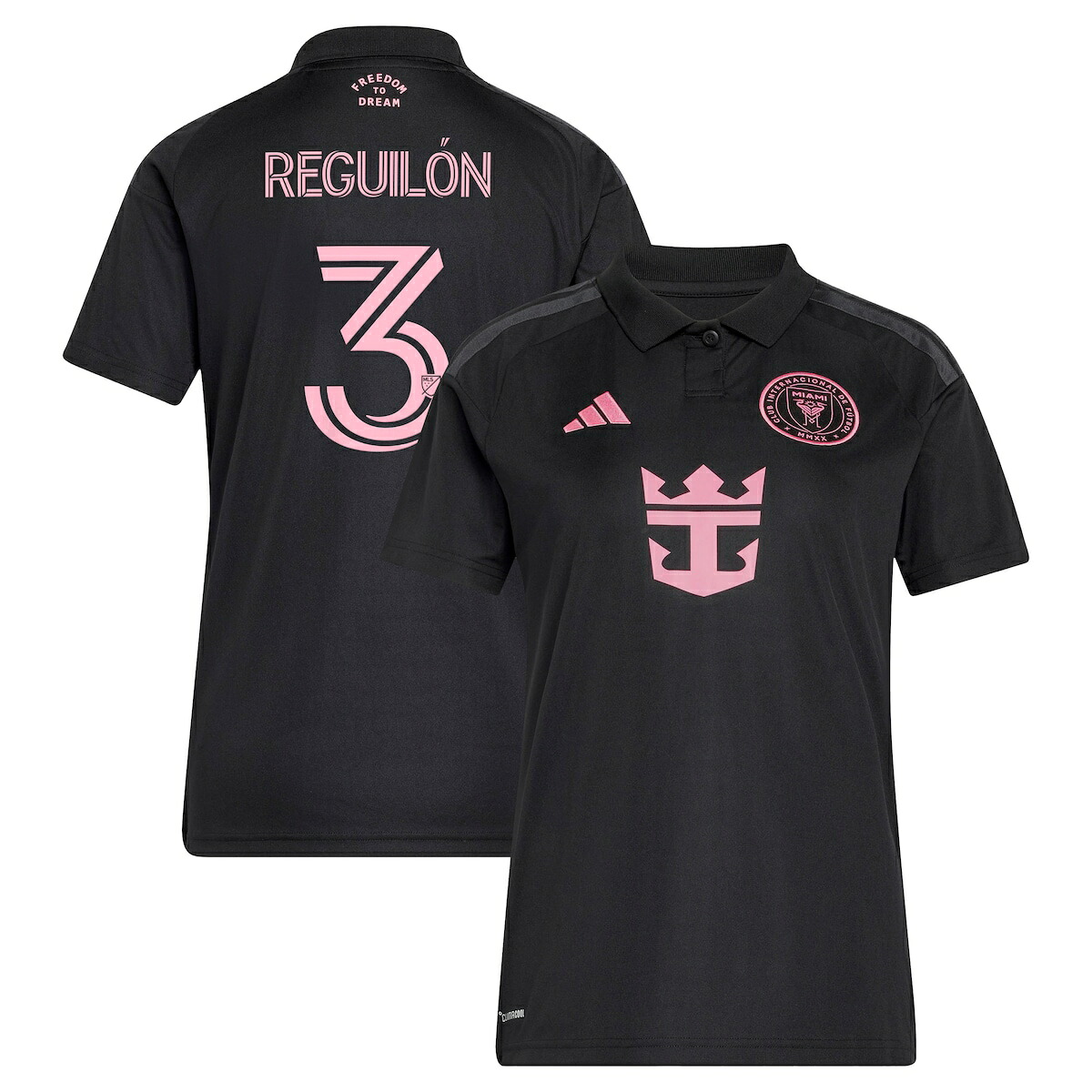 【公式グッズ】MLS インテルマイアミCF レプリカ ユニフォーム Adidas/アディダス レディース ブラック (ADI 2026 Women's MLS Replica Jersey - Player)