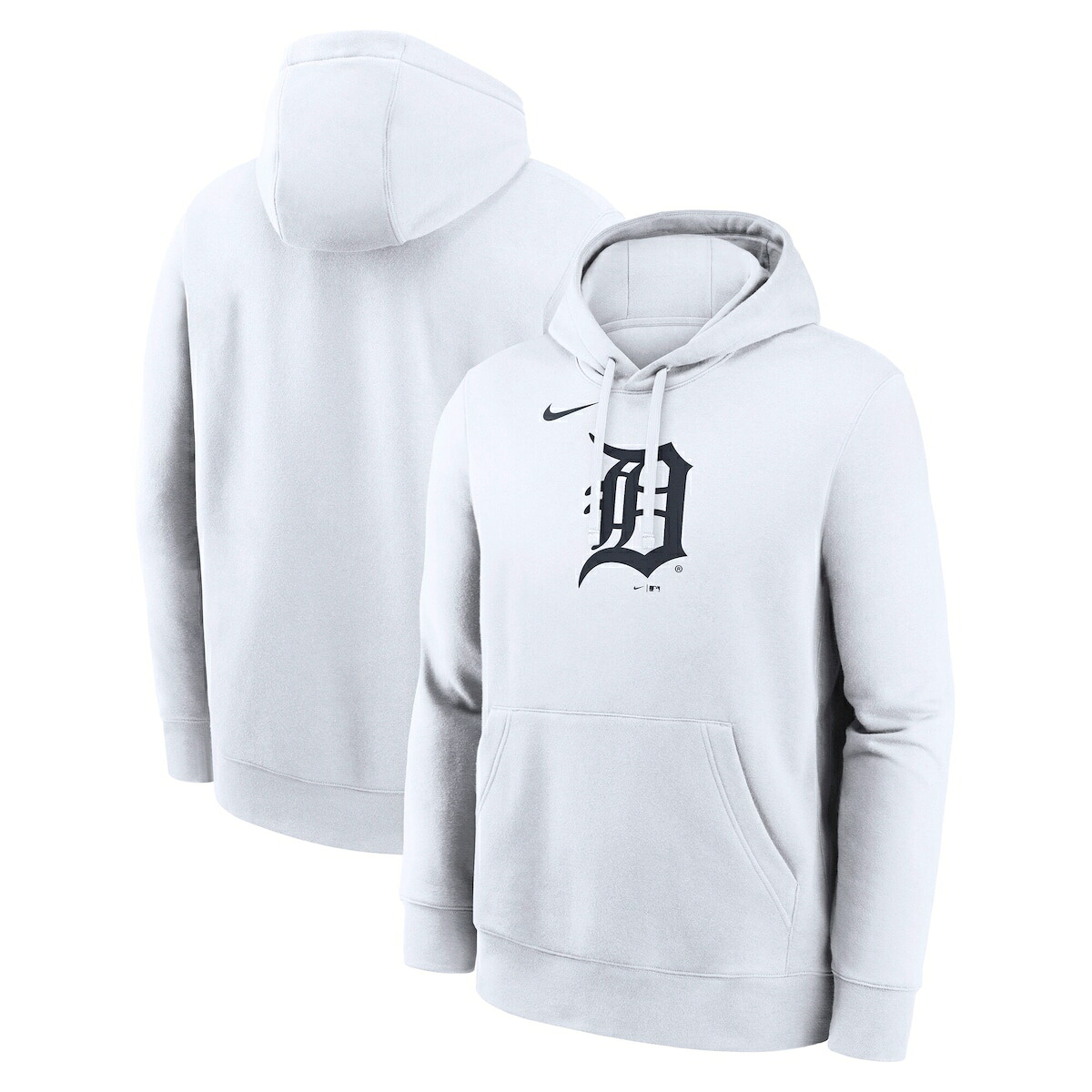 【公式グッズ】MLB タイガース パーカー Nike/ナイキ メンズ ホワイト (Men's Nike MLB Logo Club Fleece Hood)