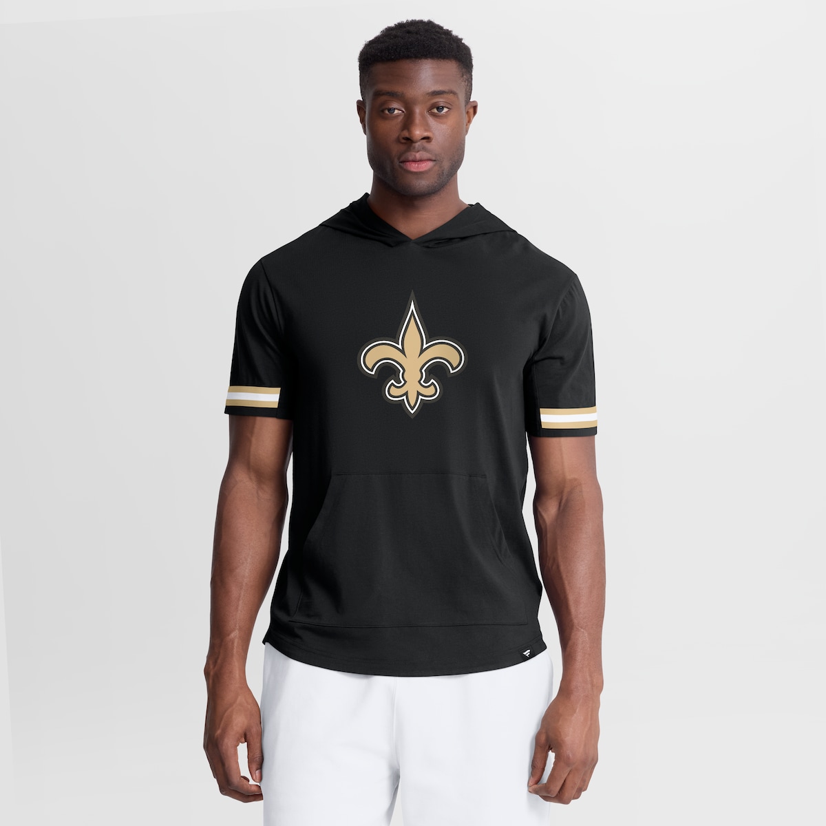 【公式グッズ】NFL セインツ フード付き Tシャツ Fanatics/ファナティクス メンズ ブラック (MENS OPTIMAL PLAY SS HOODED FASHION TOP)