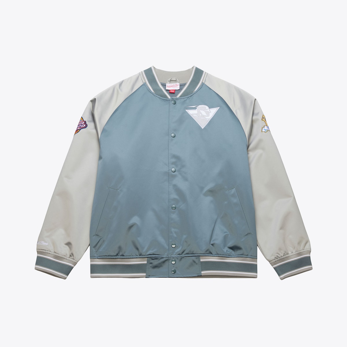 【公式グッズ】NBA ウォリアーズ ジャケット Mitchell & Ness/ミッチェル＆ネス メンズ ブルー (SP26 NBA THUNDERSTORM LIGHTWEIGHT SATIN JACKET)