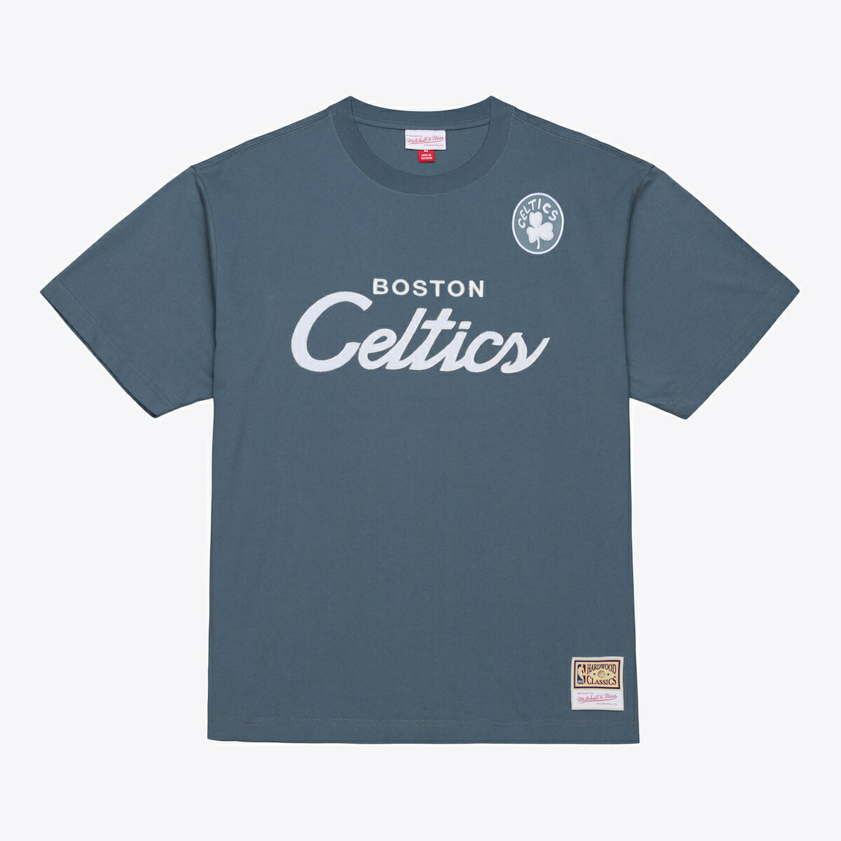 【公式グッズ】NBA セルティックス Tシャツ Mitchell & Ness/ミッチェル＆ネス メンズ ブルー (SP26 NBA THUNDERSTORM SS TEE)