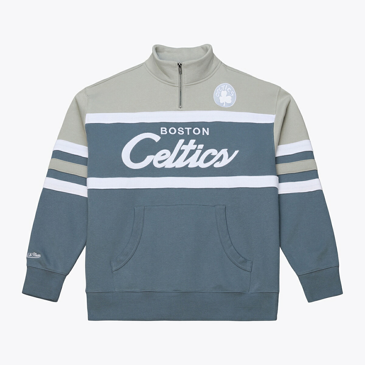 【公式グッズ】NBA セルティックス プルオーバー Mitchell & Ness/ミッチェル&ネス メンズ ブルー (SP26 NBA THUNDERSTORM HEAD COACH 1/4 ZIP PULLOVER)|Fanatics公式ストア 店