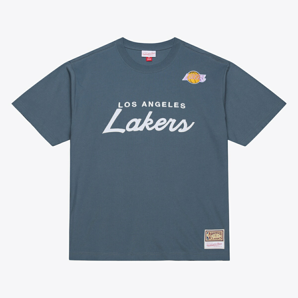 【公式グッズ】NBA レイカーズ Tシャツ Mitchell & Ness/ミッチェル＆ネス メンズ ブルー (SP26 NBA THUNDERSTORM SS TEE)