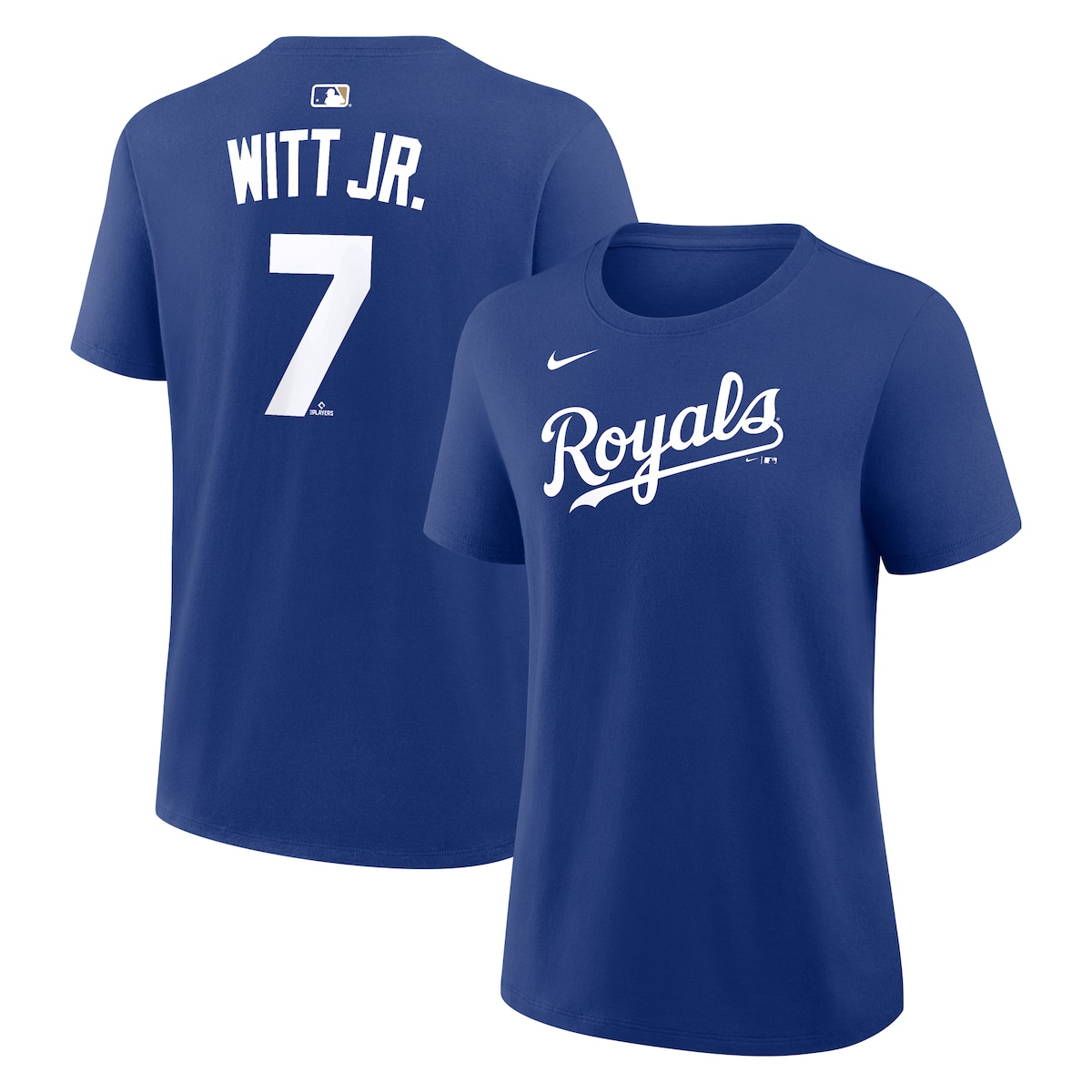 【公式グッズ】MLB ロイヤルズ ボビー・ウィット・Jr ネーム&ナンバー Tシャツ Nike/ナイキ レディース ロイヤルブルー (Nike Women's N&N CORE Tee - 2026)