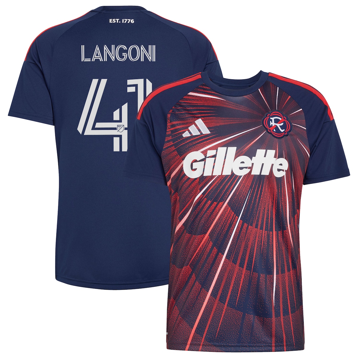 【公式グッズ】MLS レボリューション ルカ・ランゴニ レプリカ ユニフォーム Adidas/アディダス メンズ ブルー (ADI 2026 Men's MLS Replica Jersey - Player)|Fanatics公式ストア 店