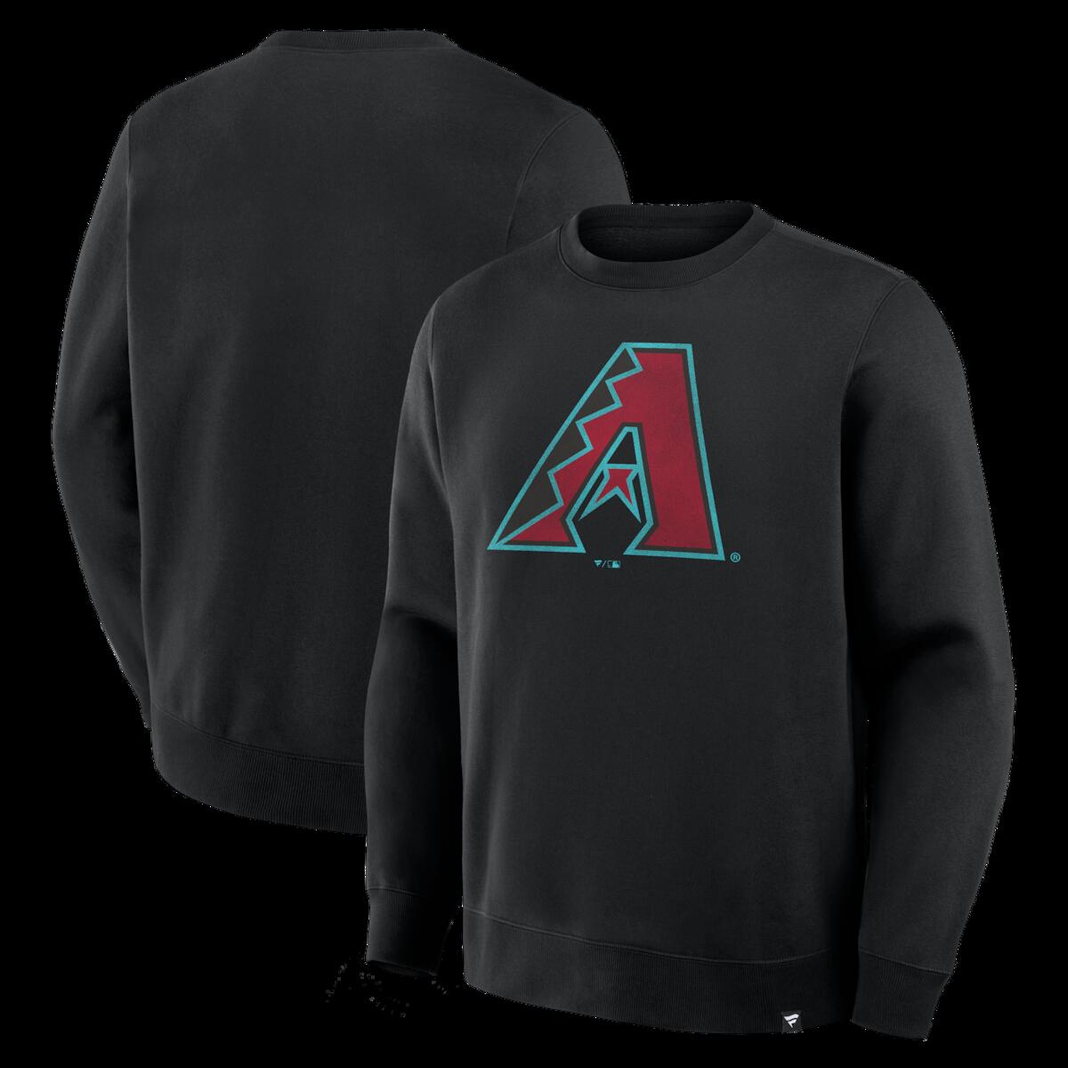【公式グッズ】MLB ダイヤモンドバックス トレーナー Fanatics/ファナティクス メンズ ブラック (FANATICS DISTRESSED CURRENT LOGO LEGACY FLEECE CREW)｜Fanatics公式ストア 店