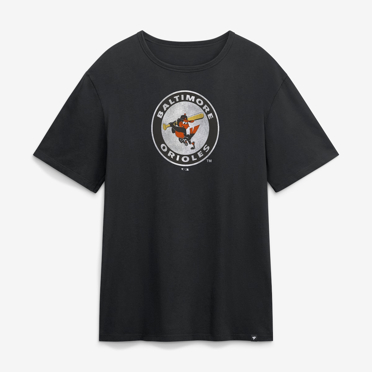 【公式グッズ】MLB オリオールズ Tシャツ Fanatics/ファナティクス メンズ ブラック (FANATICS DISTRESSED VINTAGE LOGO 2 LEGACY COTTON SS TEE)