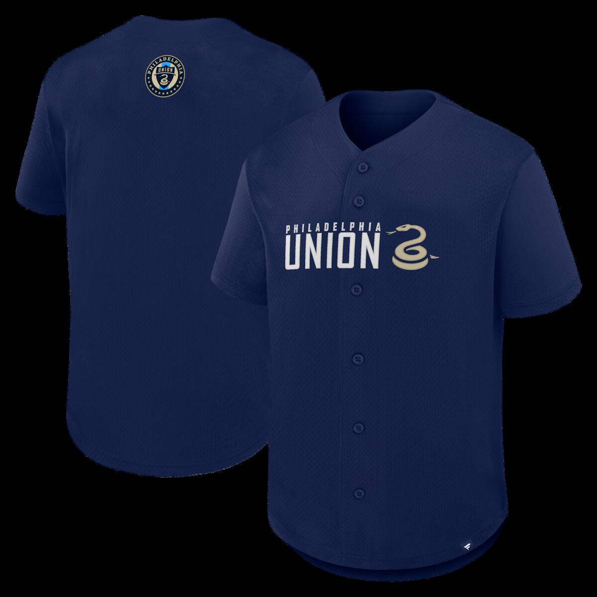 【公式グッズ】MLS ユニオン ユニフォーム Fanatics/ファナティクス メンズ ネイビー (NUT S26 Men's MLS Baseball Fashion Jersey)