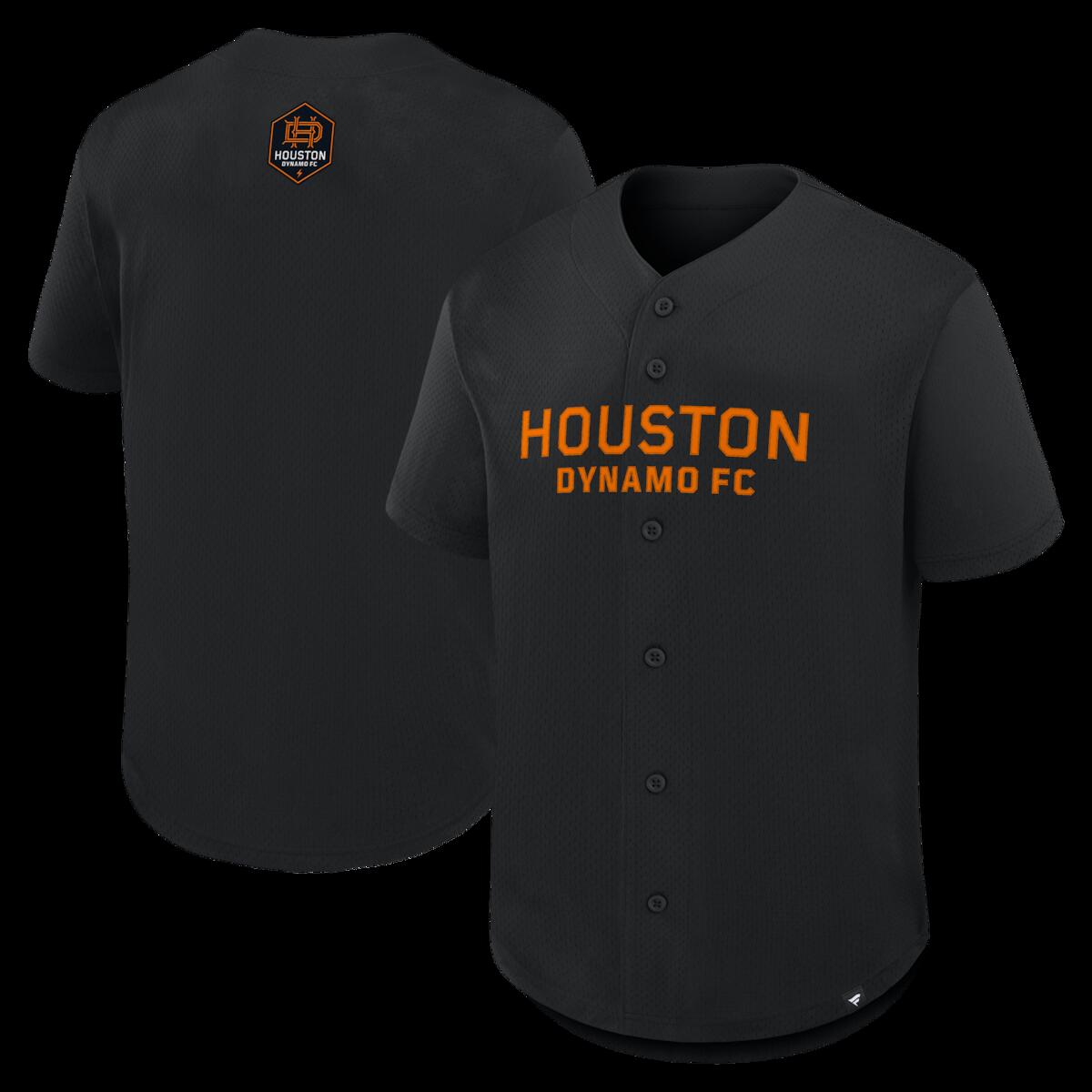 【公式グッズ】MLS ダイナモFC ユニフォーム Fanatics/ファナティクス メンズ ブラック (NUT S26 Men's MLS Baseball Fashion Jersey)