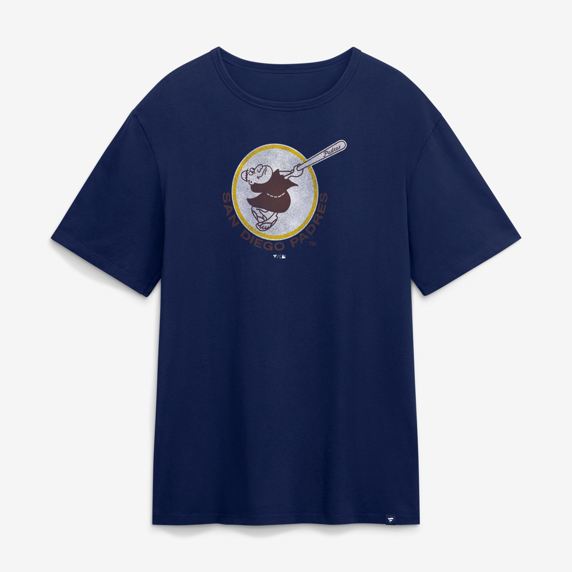 【公式グッズ】MLB パドレス Tシャツ Fanatics/ファナティクス メンズ ネイビー (FANATICS DISTRESSED VINTAGE LOGO 2 LEGACY COTTON SS TEE)