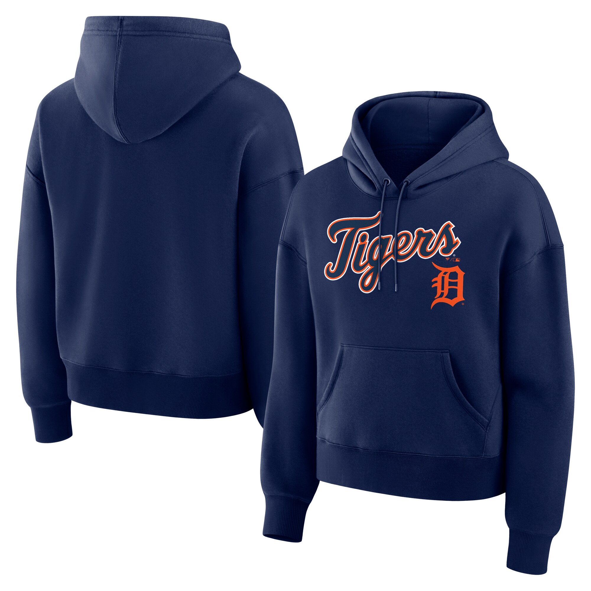【公式グッズ】MLB タイガース フリース パーカー Fanatics/ファナティクス レディース ネイビー (Womens MLB Core Team Lockup Legacy Hood)|Fanatics公式ストア 店