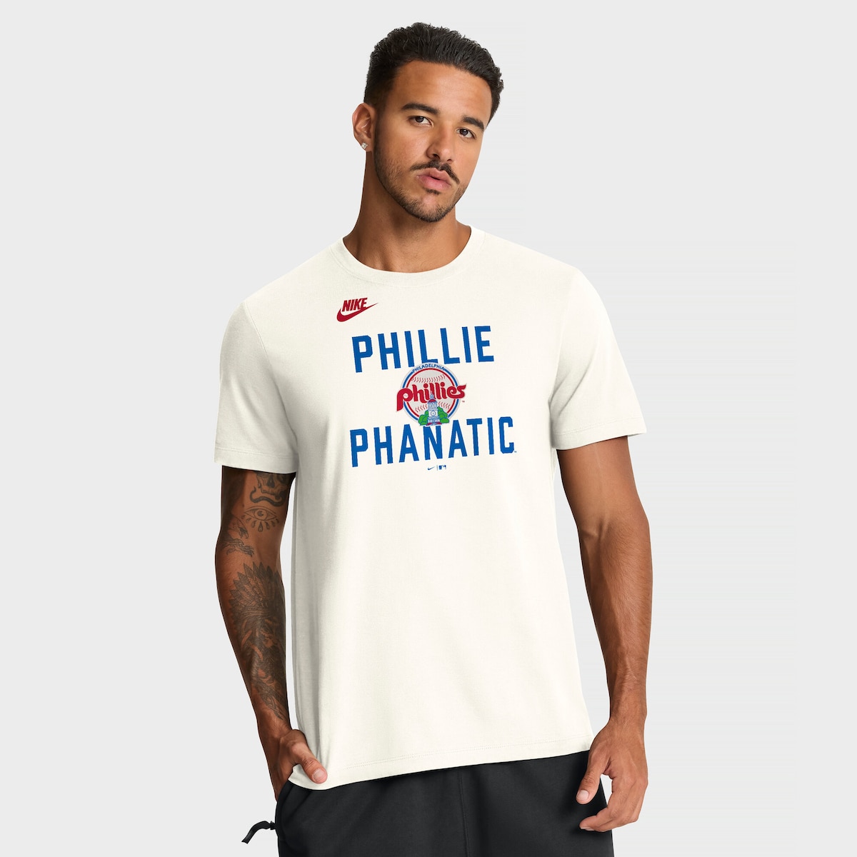 【公式グッズ】MLB フィリーズ Tシャツ Nike/ナイキ メンズ クリーム (Men's Nike Cooperstown 70's Inspired Cotton Tee)