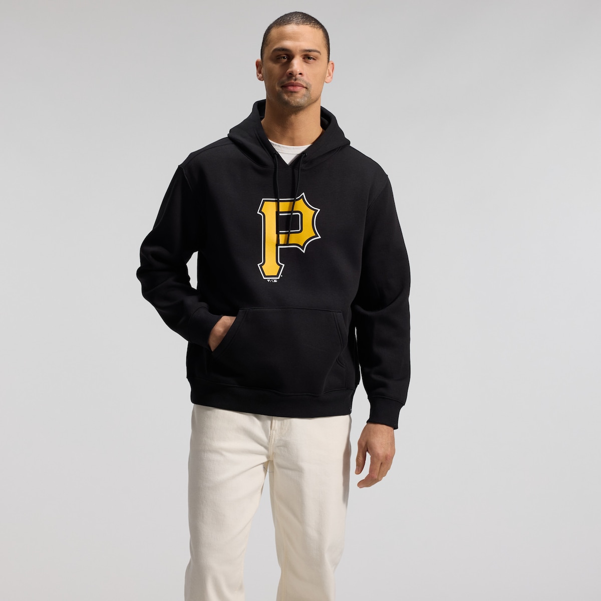 【公式グッズ】MLB パイレーツ パーカー Fanatics/ファナティクス メンズ ブラック (FANATICS PRIMARY LOGO LEGACY FLEECE POH)