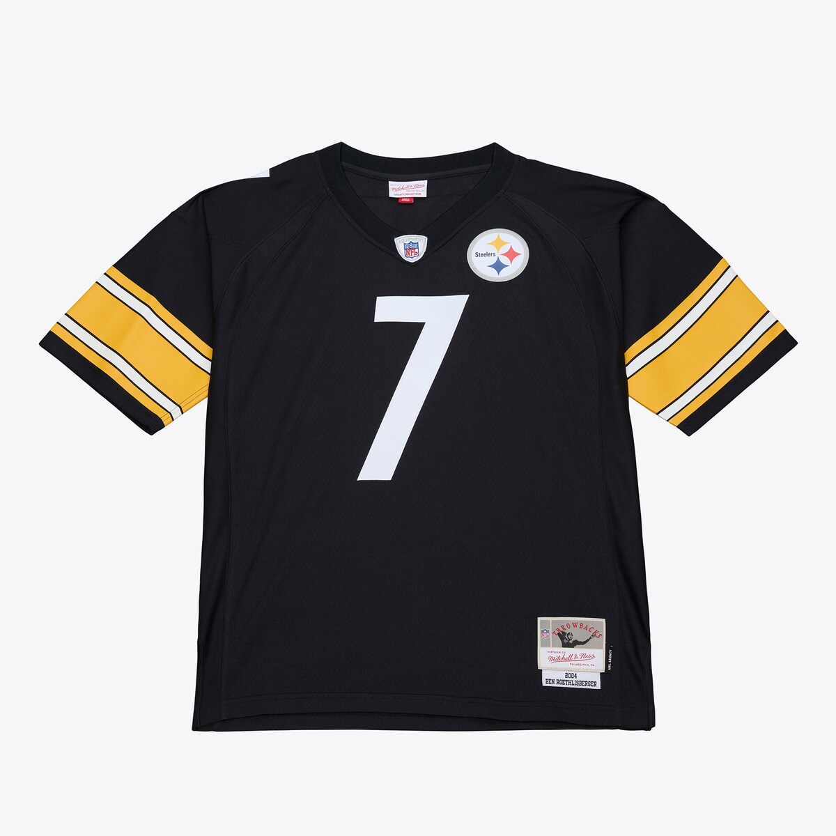 【公式グッズ】NFL スティーラーズ ベン・ロスリスバーガー ユニフォーム Mitchell & Ness/ミッチェル＆ネス メンズ ブラック (Men's MNC B&T Legacy Retired Player Jersey)
