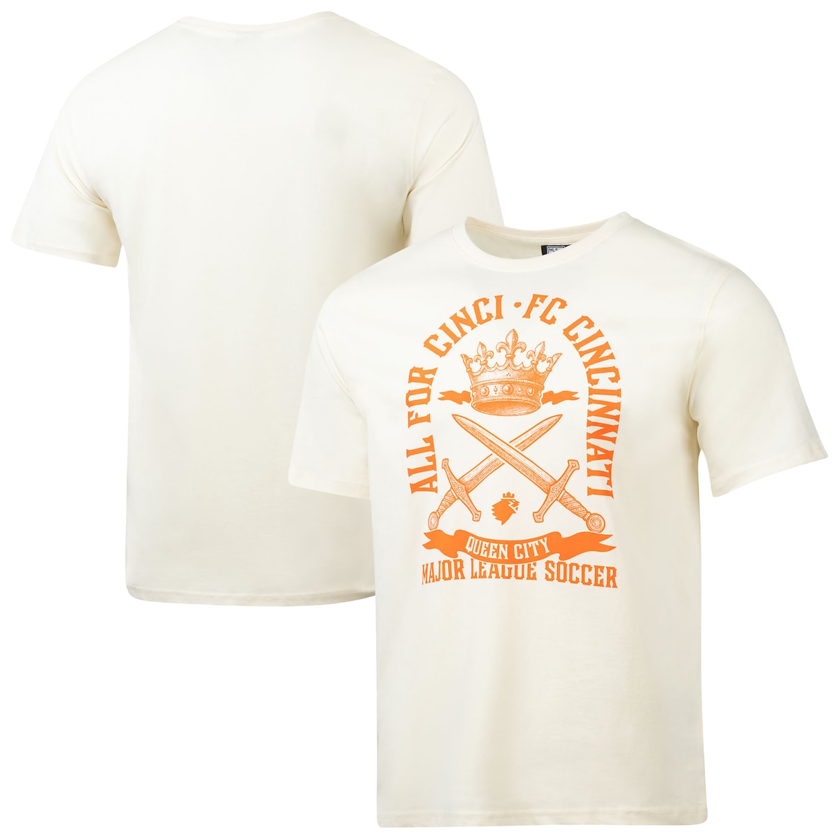 【公式グッズ】MLS FCシンシナティ Tシャツ Sport Design Sweden メンズ クリーム (SDS S26 Men's Founders Script Relaxed Tee)