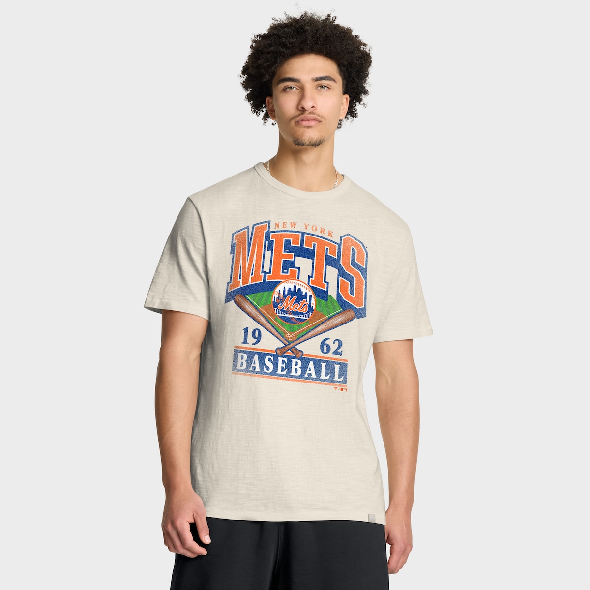 【公式グッズ】MLB メッツ Tシャツ Fanatics/ファナティクス メンズ (FANATICS STADIUM SLUB SS TEE)