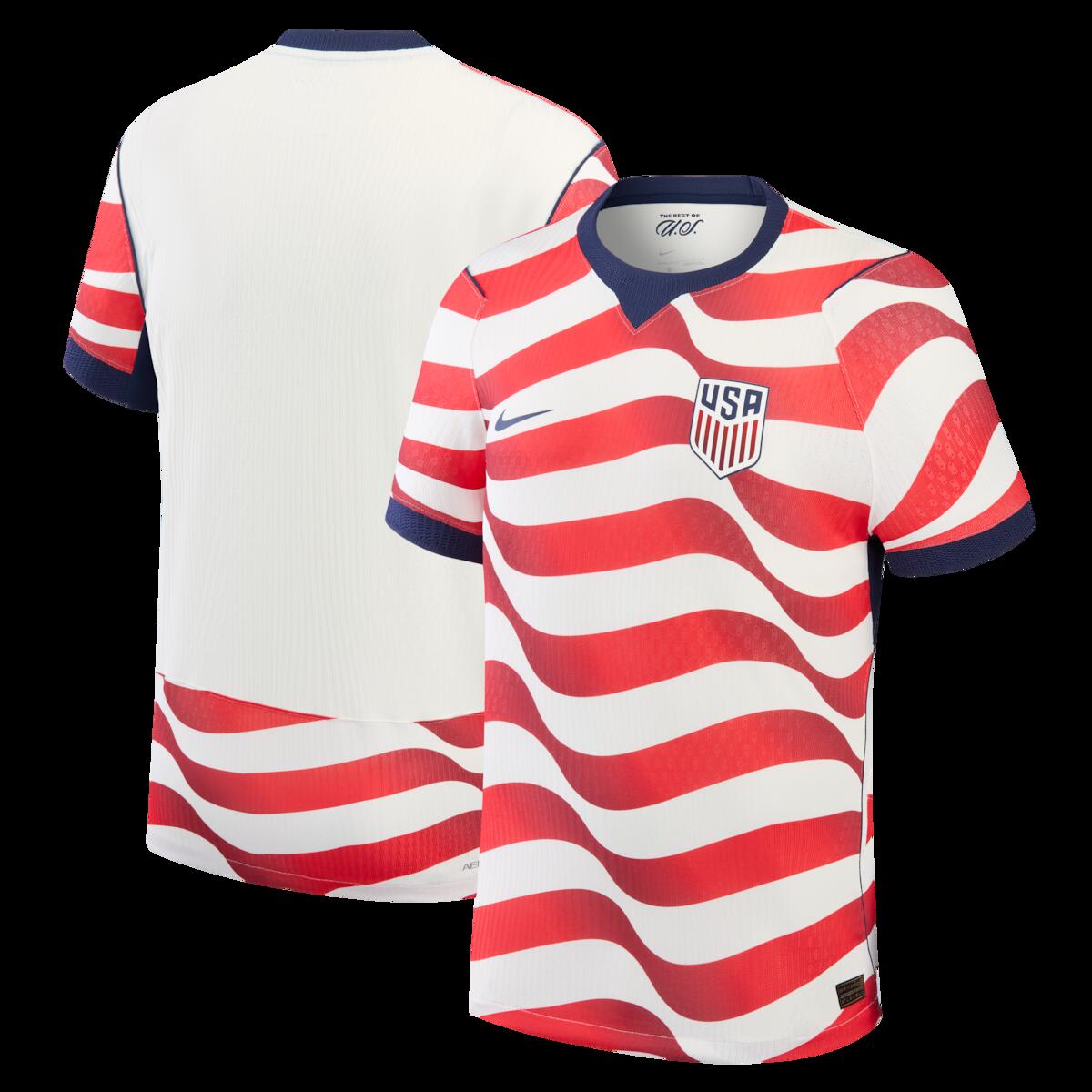 【公式グッズ】NATIONAL TEAM アメリカ代表 ホーム ユニフォーム (オーセンティック) Nike/ナイキ メンズ ホワイト (NIK S26 Men's Match Authentic Jersey)