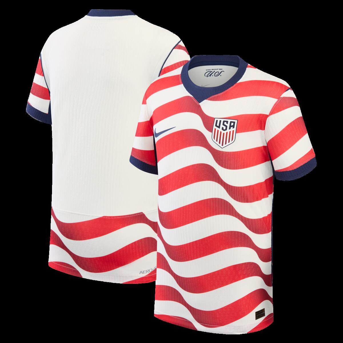【公式グッズ】NATIONAL TEAM アメリカ代表 ホーム ユニフォーム （オーセンティック） Nike/ナイキ ユース・ジュニアサイズ ホワイト (NIK S26 Youth Match Authentic Jersey)