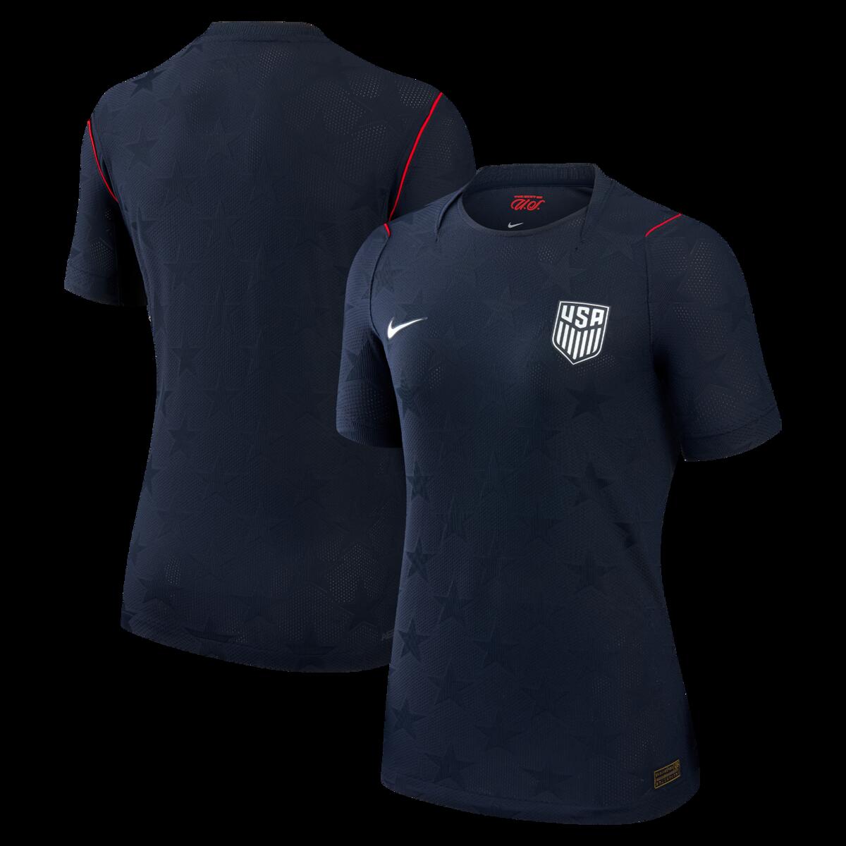 【公式グッズ】NATIONAL TEAM アメリカ代表 アウェイ ユニフォーム （オーセンティック） Nike/ナイキ レディース ブルー (NIK S26 Women's Match Authentic Jersey)