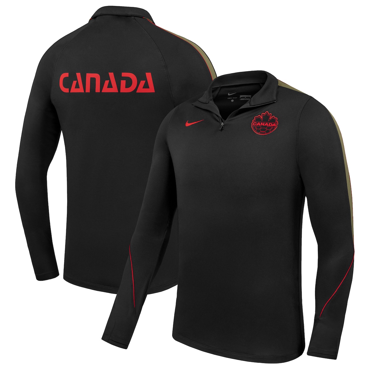 【公式グッズ】NATIONAL TEAM カナダ代表 トレーニングウェア Nike/ナイキ メンズ ブラック (BCS S26 Men's Strike Drill Top)