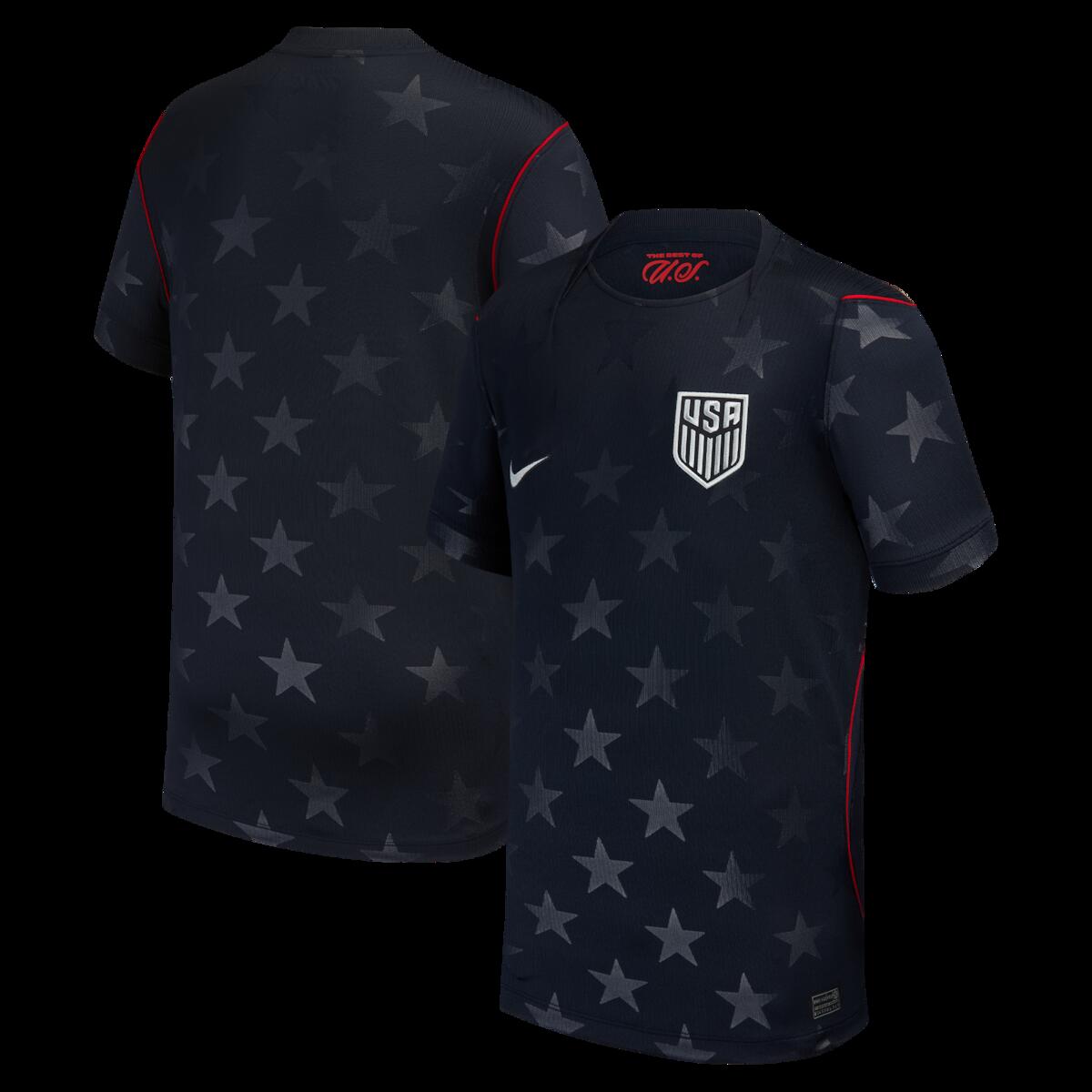 【公式グッズ】NATIONAL TEAM アメリカ代表 アウェイ ユニフォーム （レプリカ） Nike/ナイキ ユース・ジュニアサイズ ブルー (NIK S26 Youth Stadium Replica Jersey)