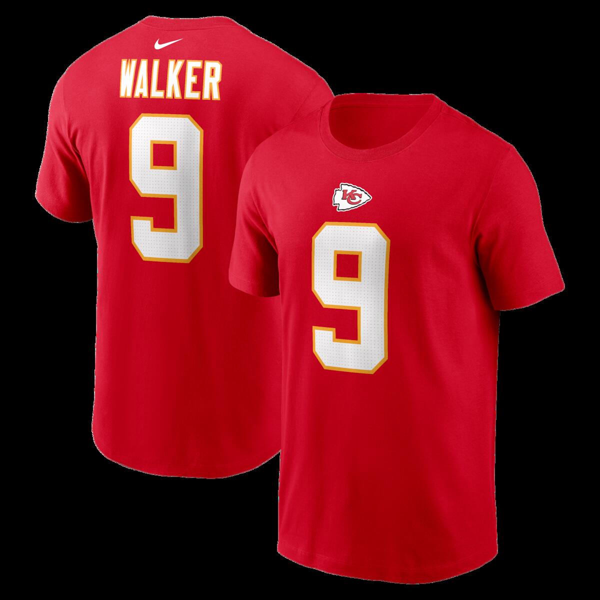 【公式グッズ】NFL チーフス ケネス・ウォーカーIII ネーム&ナンバー Tシャツ Nike/ナイキ メンズ レッド (26 Men's NFL Nike Player N&N Tee)｜Fanatics公式ストア 店