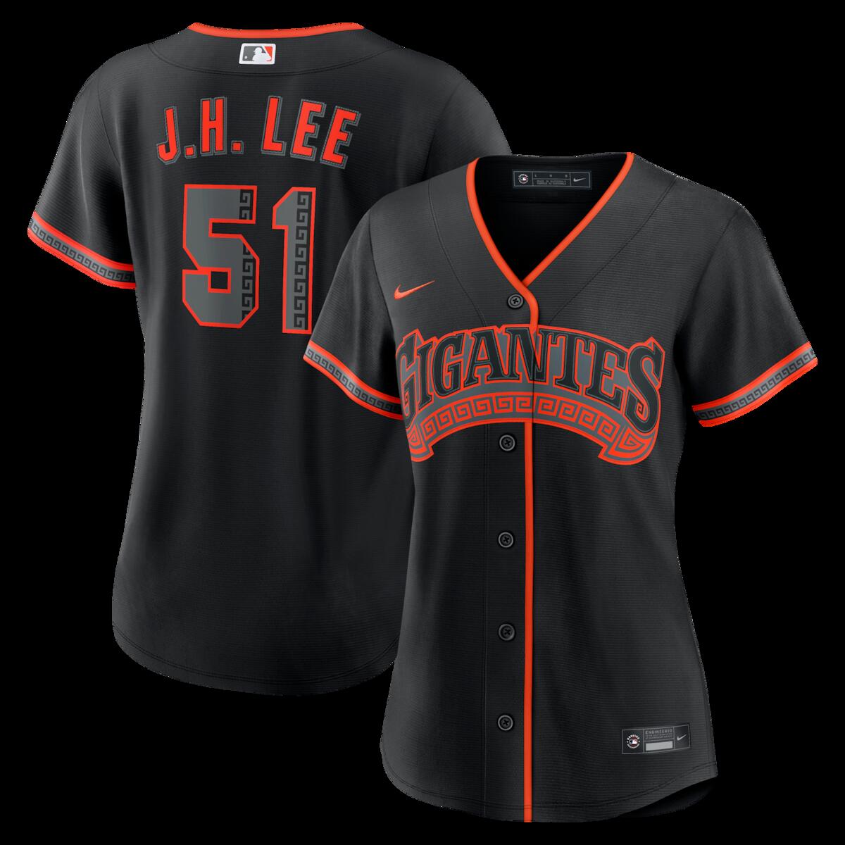 【公式グッズ】MLB ジャイアンツ チョン・フーリ オルタネイト ユニフォーム （レプリカ） Nike/ナイキ レディース ブラック (Replica 2026 Women's Player Jersey - LEAGUE SEASONAL)