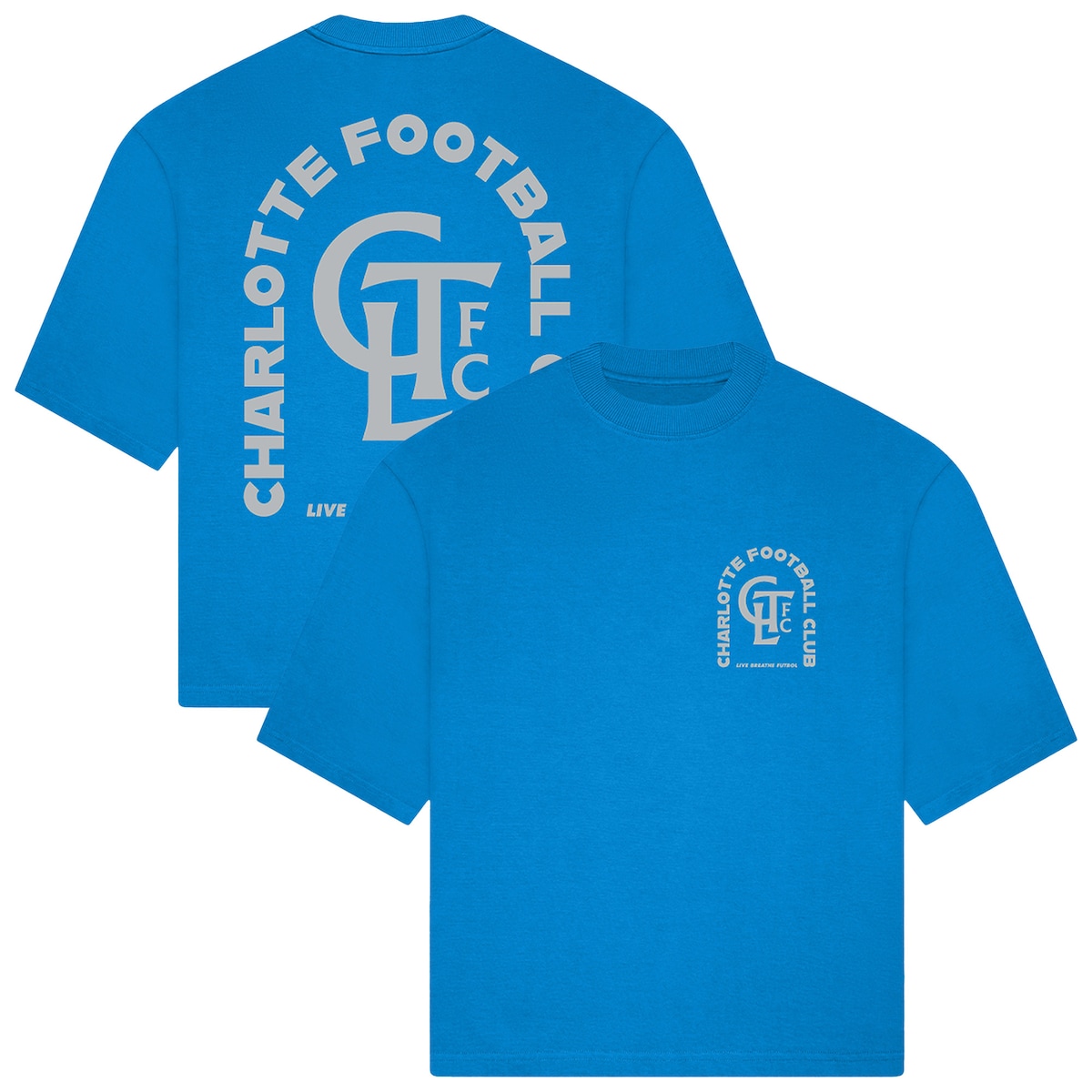 【公式グッズ】MLS シャーロットFC Tシャツ Live Breathe Futbol メンズ ライトブルー (LBF S26 Unisex Tunnel SS Tee)