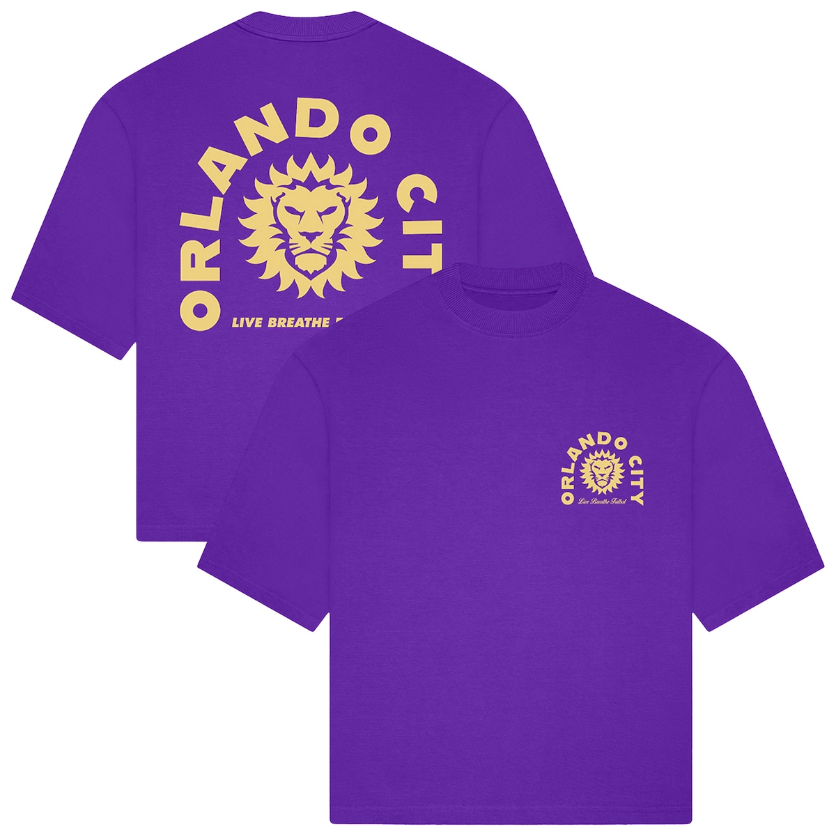 【公式グッズ】MLS オーランド・シティSC Tシャツ Live Breathe Futbol メンズ パープル (LBF S26 Unisex Tunnel SS Tee)