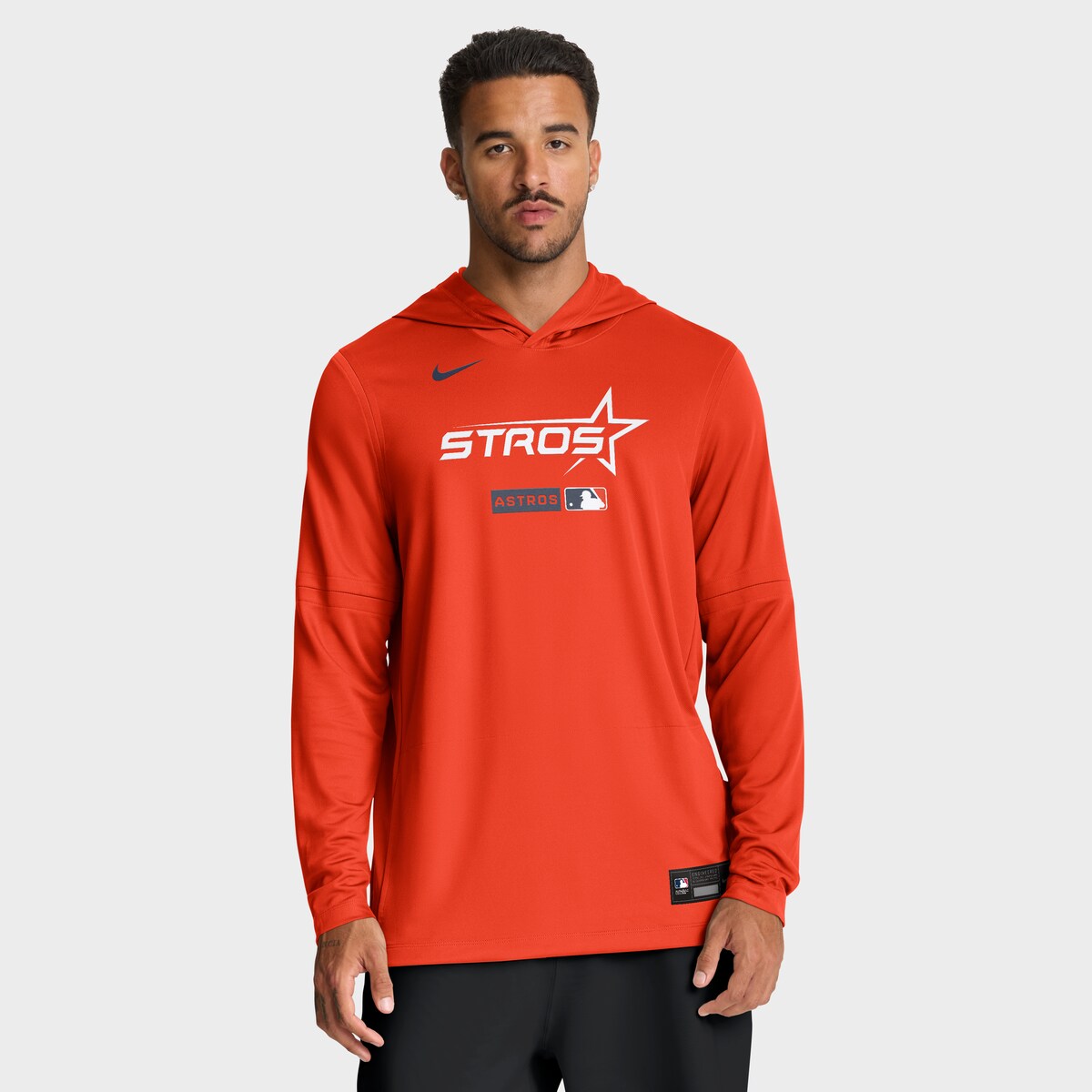 【公式グッズ】MLB アストロズ 長袖 Tシャツ Nike/ナイキ メンズ オレンジ (Men's Nike 26 City Connect Dri-Fit Lightweight Long Sleeve Hood)|Fanatics公式ストア 店
