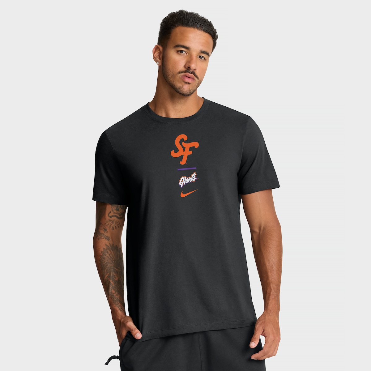【公式グッズ】MLB ジャイアンツ Tシャツ Nike/ナイキ メンズ ブラック (Men's Nike MLB 2 Hit City Connect 2 Hit Cotton Tee)