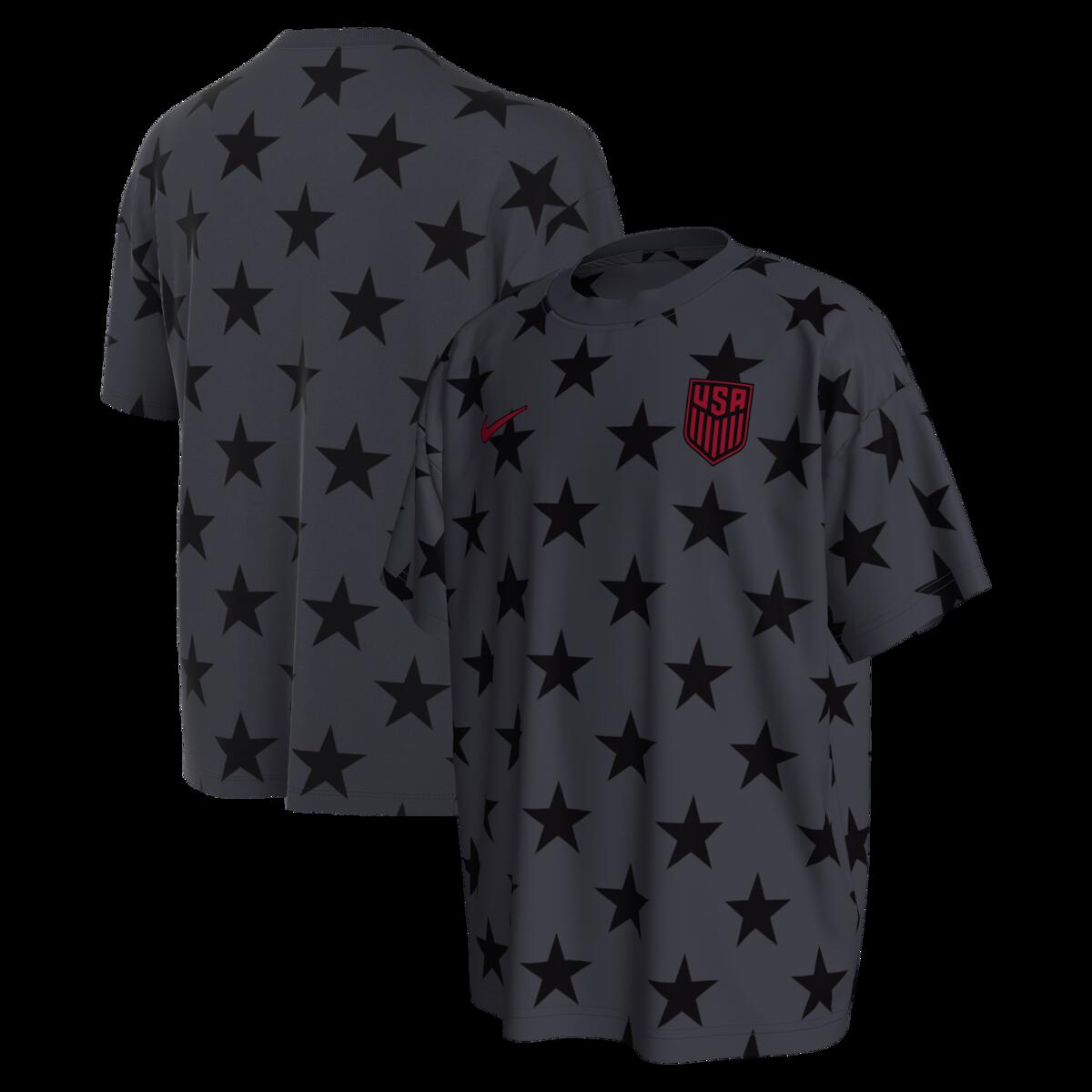 【公式グッズ】NATIONAL TEAM アメリカ代表 Tシャツ Nike/ナイキ ユース・ジュニアサイズ ネイビー (NIK SU26 Youth AOP Tee)