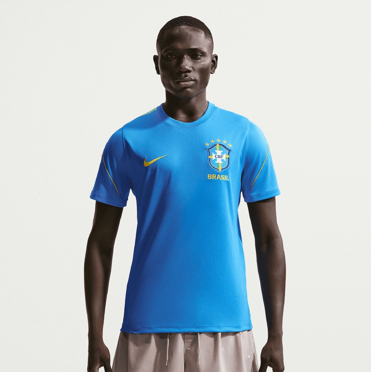 【公式グッズ】NATIONAL TEAM ブラジル代表 Tシャツ Nike/ナイキ メンズ ブルー (NIK SU26 Men's Dri-Fit Strike SS Top)