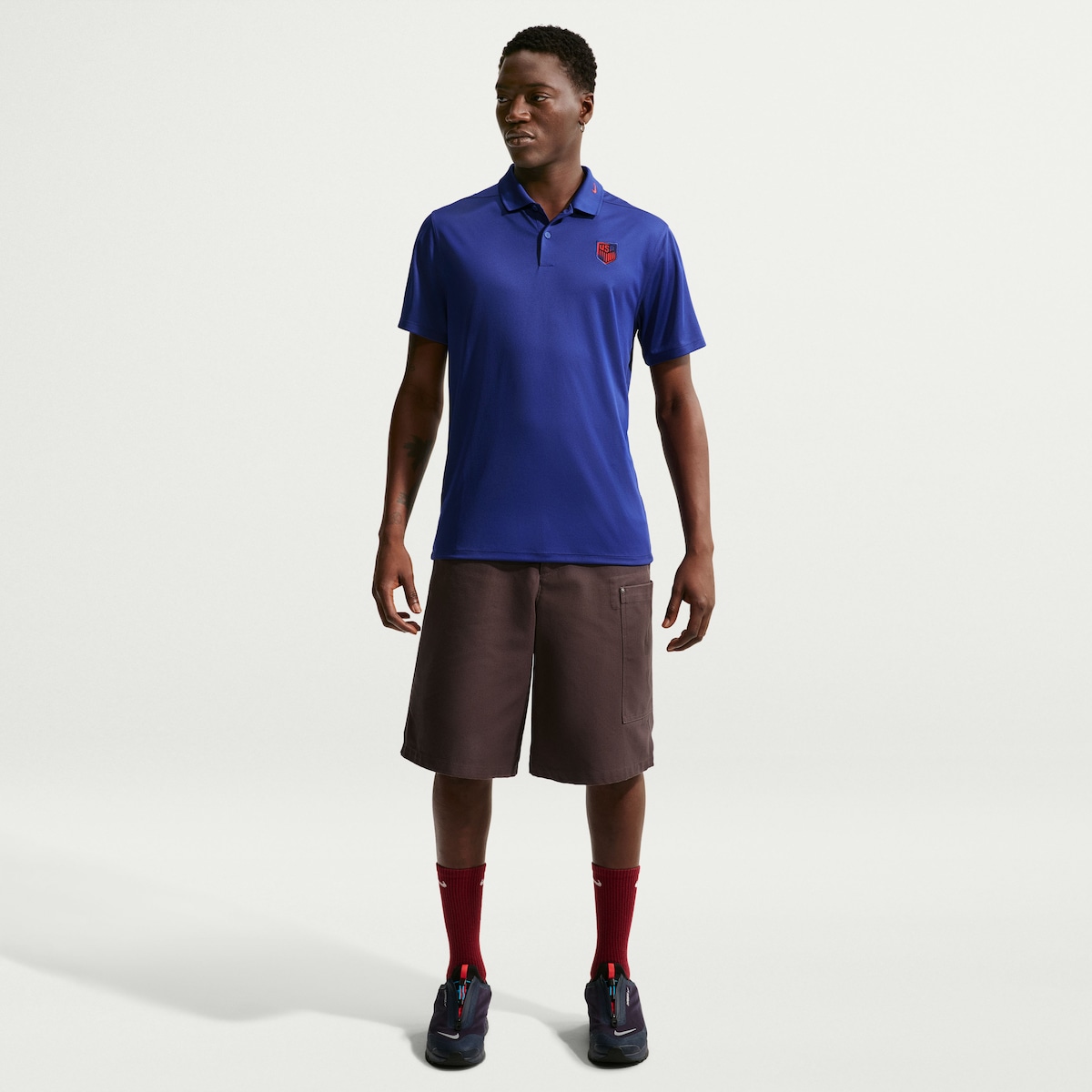 【公式グッズ】NATIONAL TEAM アメリカ代表 ポロシャツ Nike/ナイキ メンズ ロイヤルブルー (NIK SU26 Men's Dri-Fit Victory Solid Polo)