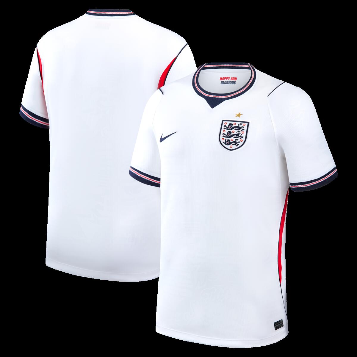 【公式グッズ】NATIONAL TEAM イングランド代表 ホーム ユニフォーム （レプリカ） Nike/ナイキ メンズ ホワイト (NIK S26 Men's Stadium Replica Jersey)