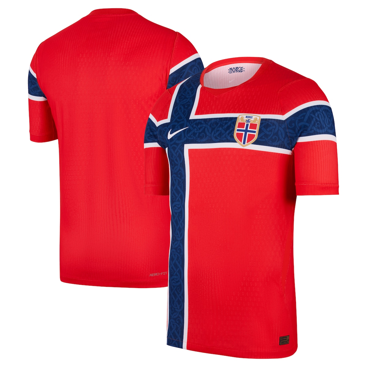 【公式グッズ】NATIONAL TEAM ノルウェー代表 ホーム ユニフォーム （オーセンティック） Nike/ナイキ メンズ レッド (NIK S26 Men' s Match Authentic Jersey)