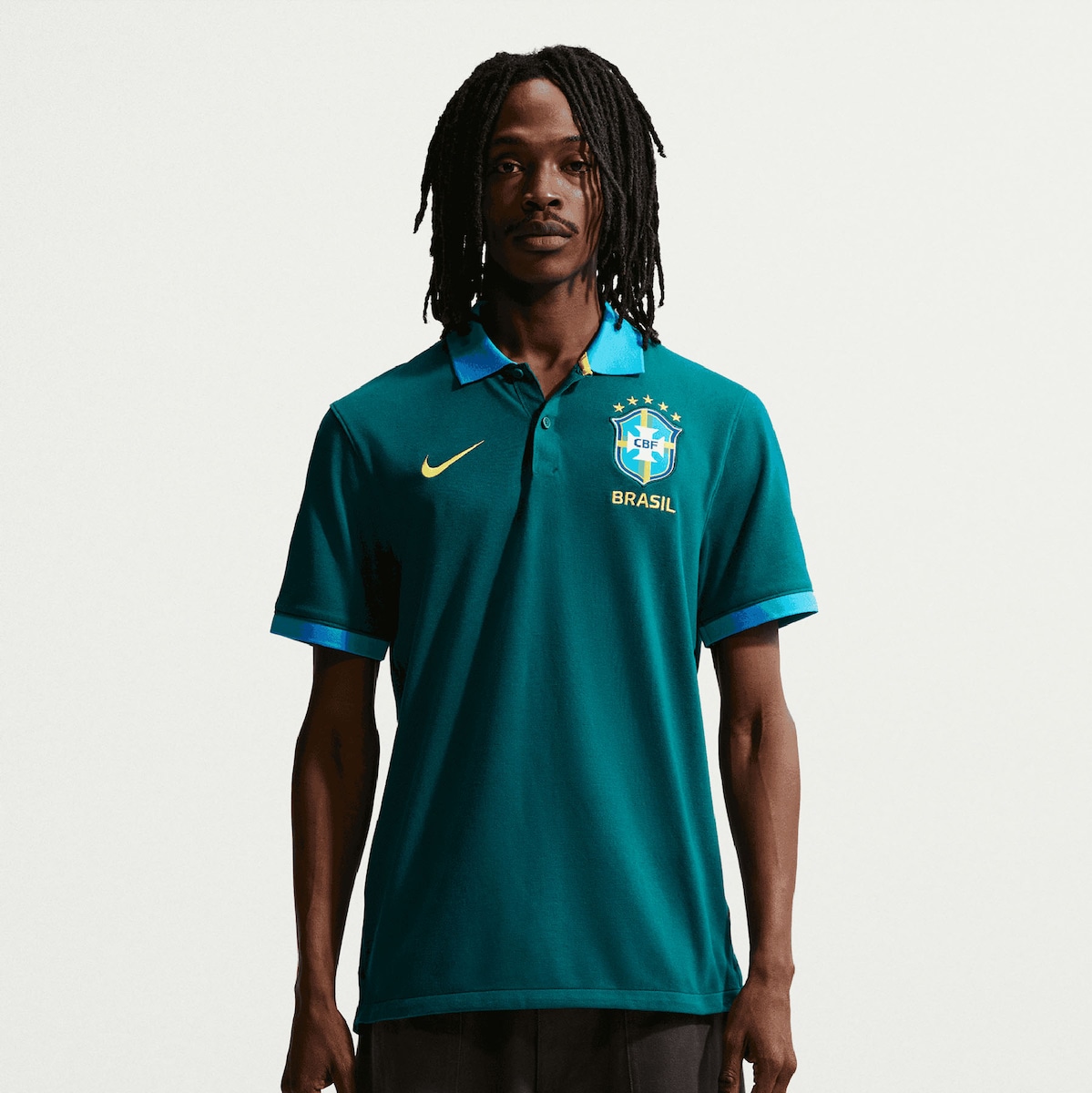 【公式グッズ】NATIONAL TEAM ブラジル代表 ポロシャツ Nike/ナイキ メンズ グリーン (NIK SU26 Men's Dri-Fit 2.0 SS Polo)｜Fanatics公式ストア 店