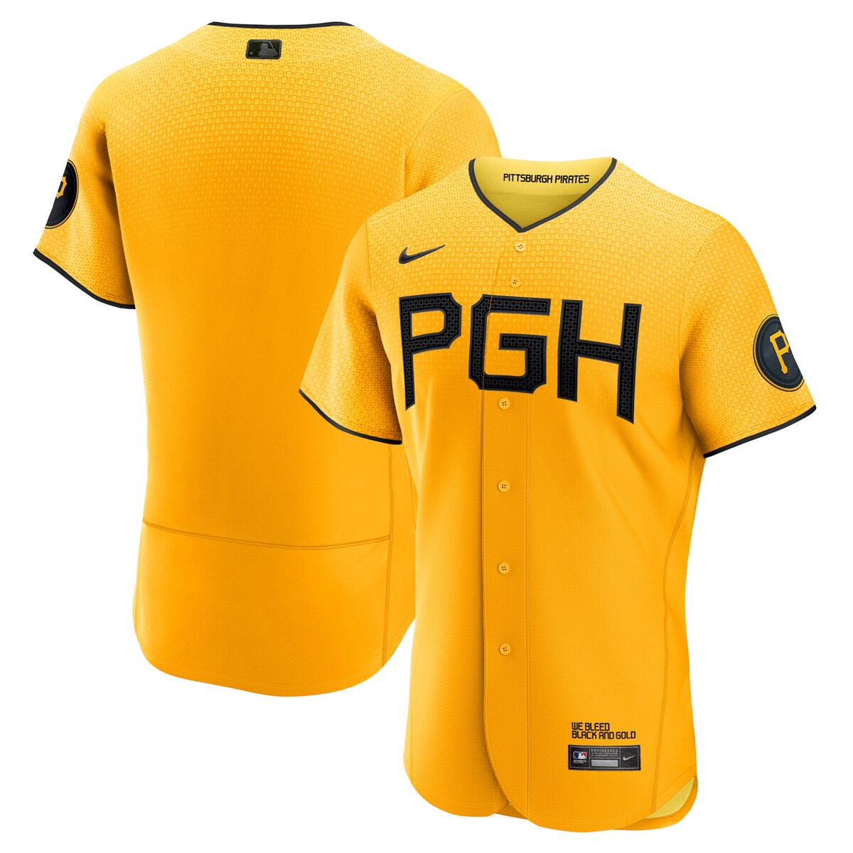 Men's Nike Gold Pittsburgh Pirates City Connect Authentic Jersey