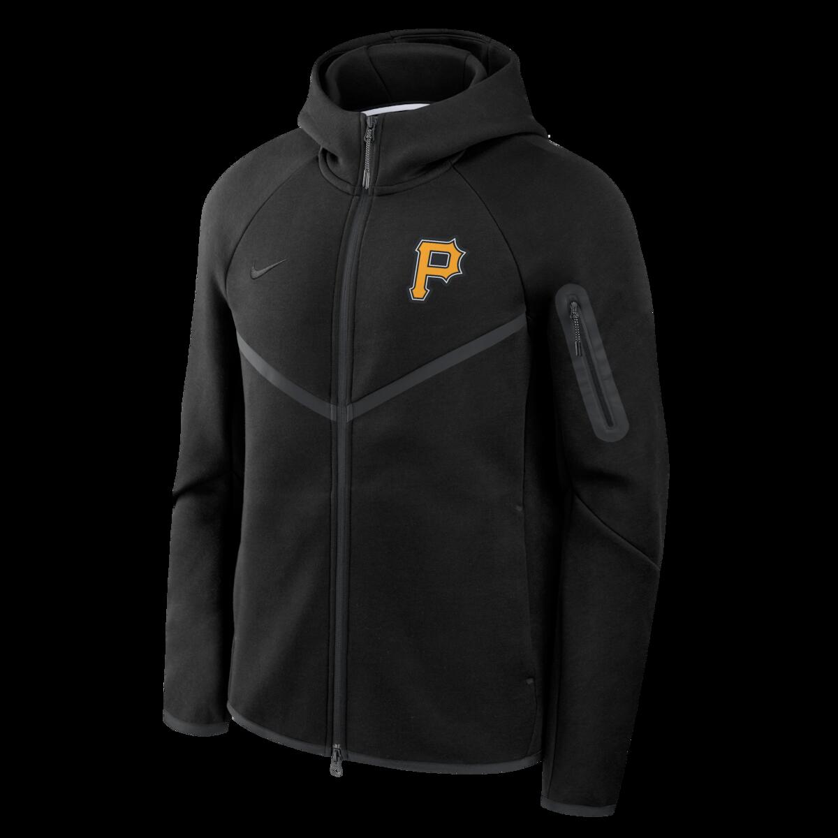 【公式グッズ】MLB パイレーツ ジャケット Nike/ナイキ メンズ ブラック (Men's Nike Tech Full-Zip Windrunner Hoodie)