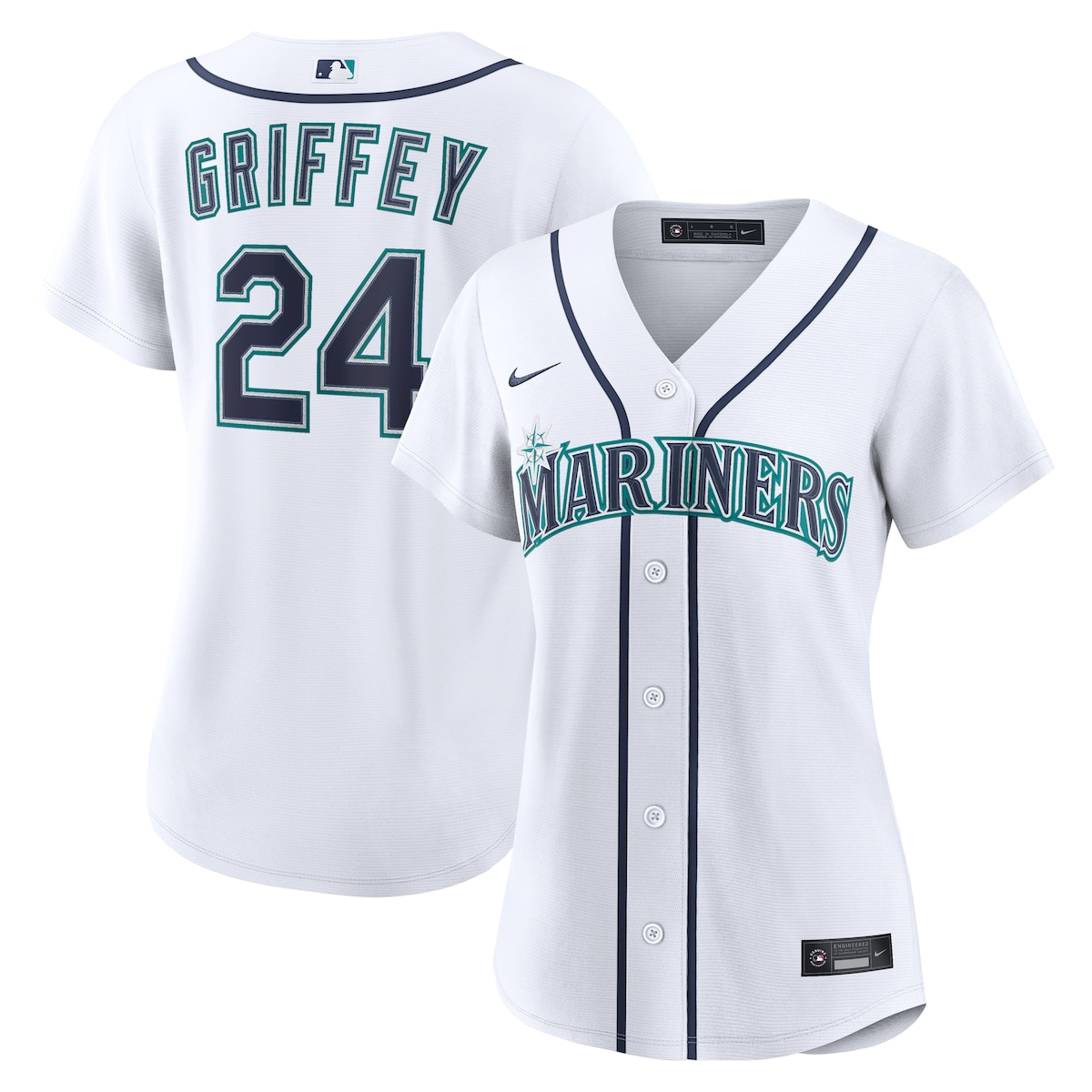 【公式グッズ】MLB マリナーズ ケン・グリフィーJr. ホーム ユニフォーム （レプリカ） Nike/ナイキ レディース ホワイト (Women's RPW6 Replica Jersey ― Inline ― Retired Player)
