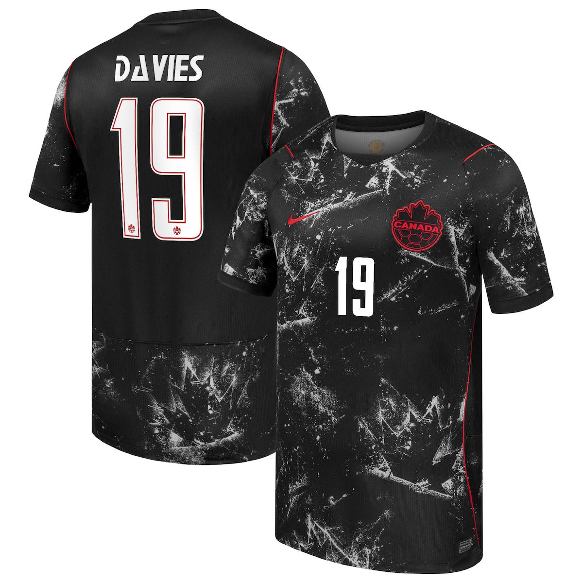【公式グッズ】NATIONAL TEAM カナダ代表 アルフォンソ・デイヴィス アウェイ ユニフォーム （レプリカ） Nike/ナイキ メンズ ブラック (NIK S26 Men's Stadium Replica Jersey - Player)